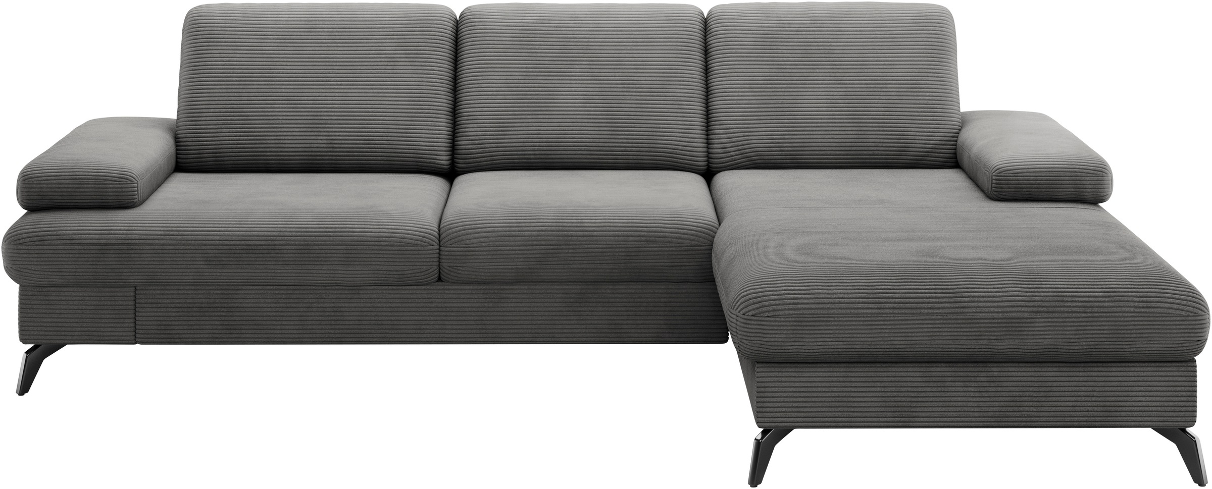 sit&more Ecksofa »Morris Jubi, L-Form«, inkl. Armteilfunktion und 1 Zierkissen, wahlweise mit Bettfunktion