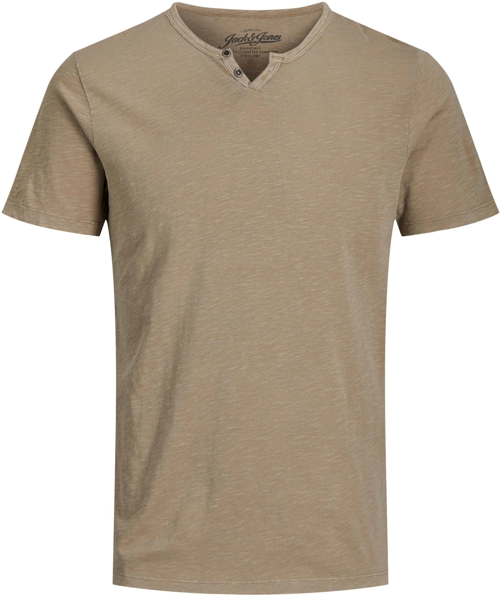 Jack & Jones T-Shirt »JJESPLIT NECK TEE SS NOOS«, mit V-Ausschnitt