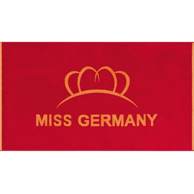Miss Germany Strandtuch »Miss Germany«, (1 St.), Velours, mit großem Logo- Motiv | BAUR