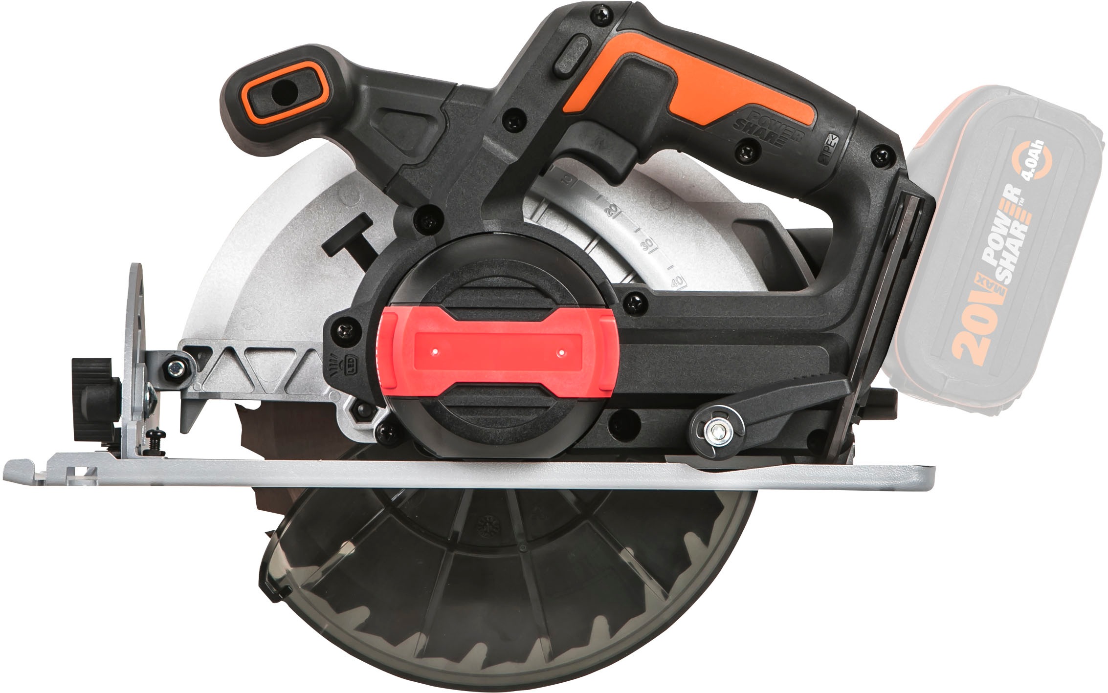 Worx Akku-Handkreissäge »WX520.9 NITRO«, 190 mm Sägeblatt, Brushless-Motor, ohne Akku & Schnellladegerät