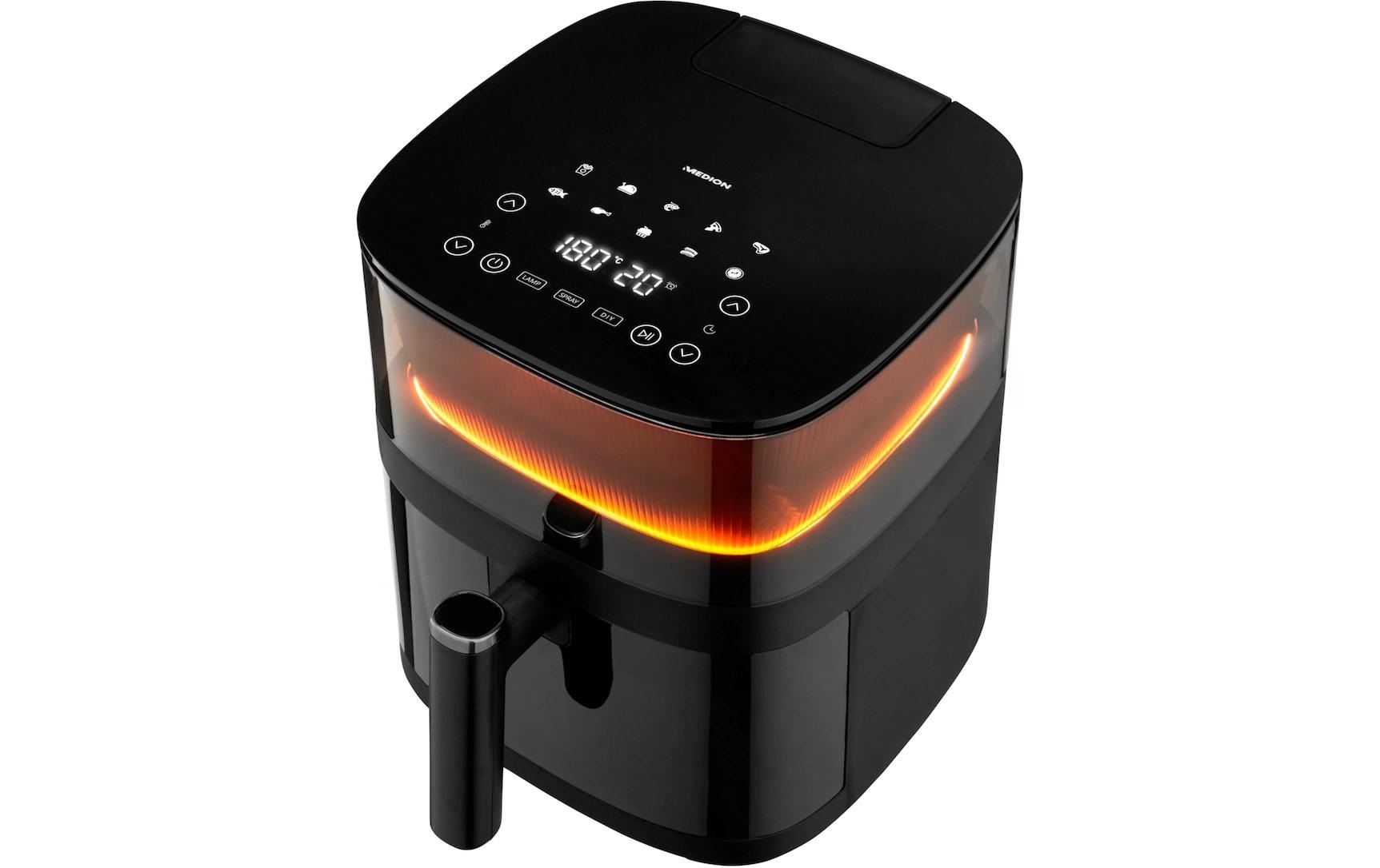 Medion® Heißluftfritteuse »MD 11780 5 l, Schwarz« 1500 W