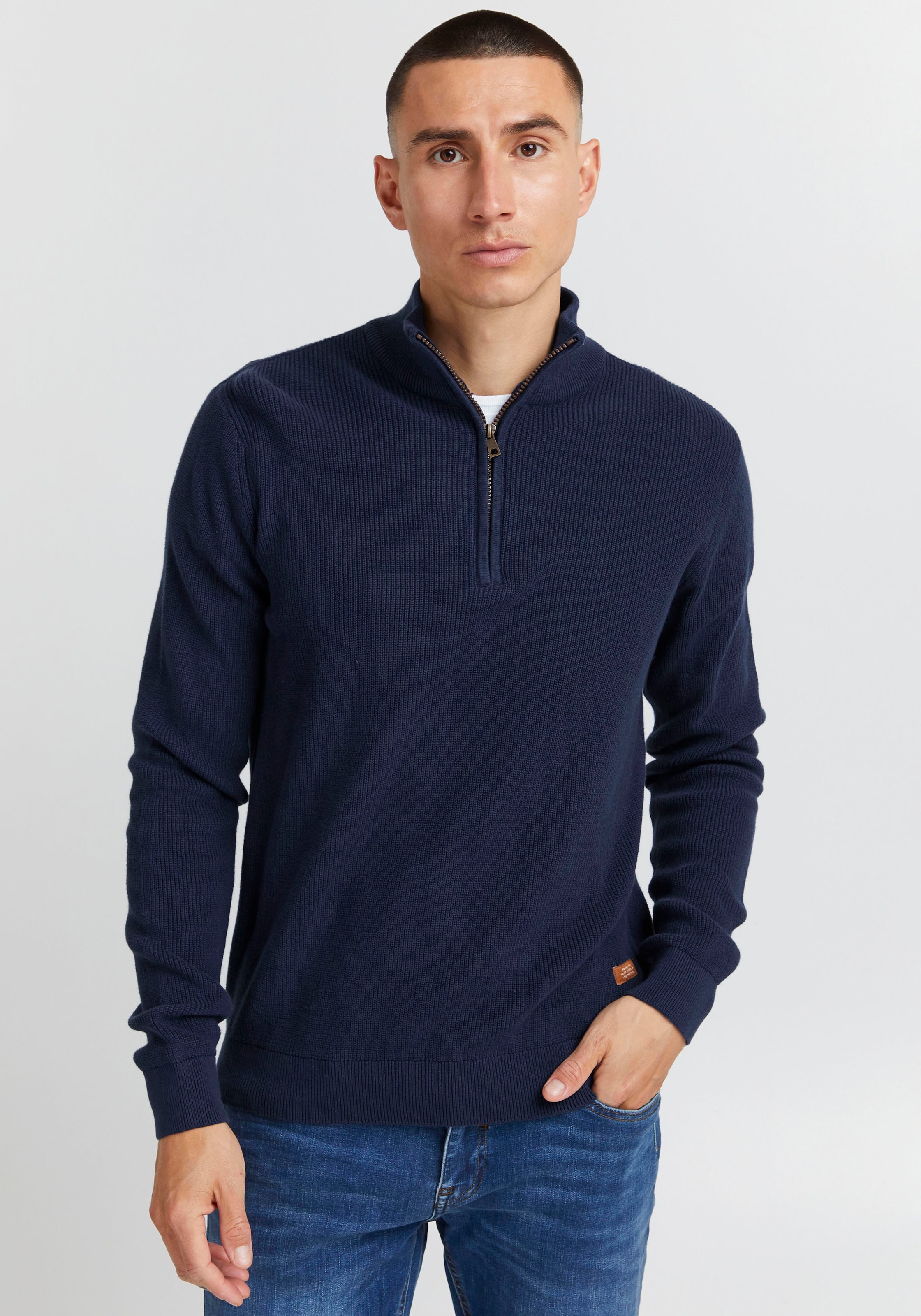 Blend Stehkragenpullover "BL Pullover BHCodford half-zipp"