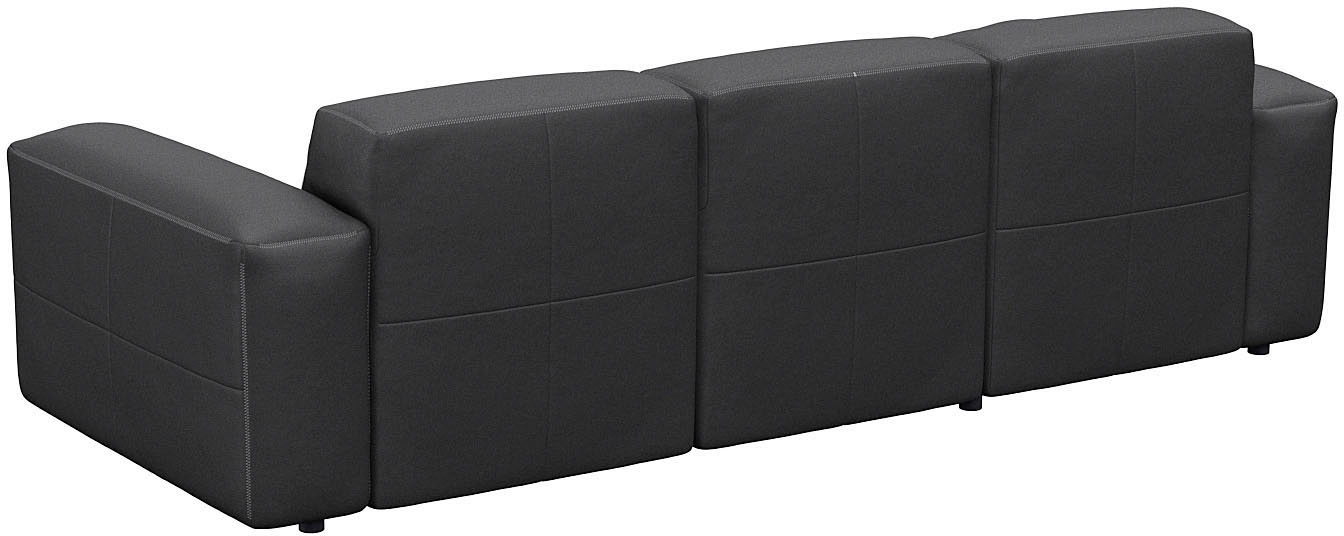 FLEXLUX Ecksofa »Lucera Chaislongue rechts oder links, L-Form, bequem«, modern & anschmiegsam, Kaltschaum, Stahl-Wellenunterfederung