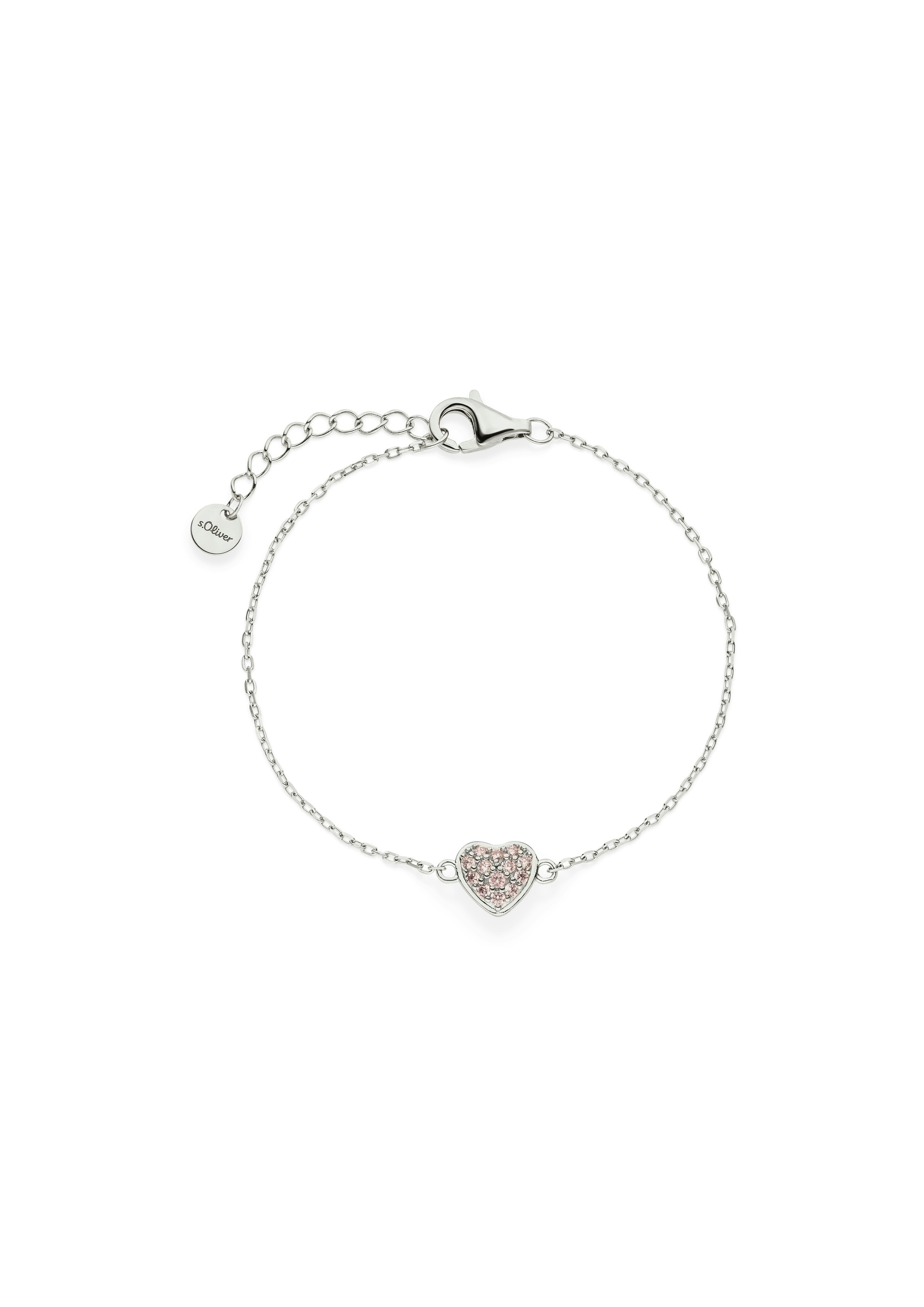 s.Oliver Armband »Heart, Herz« mit Zirkonia (synth.)