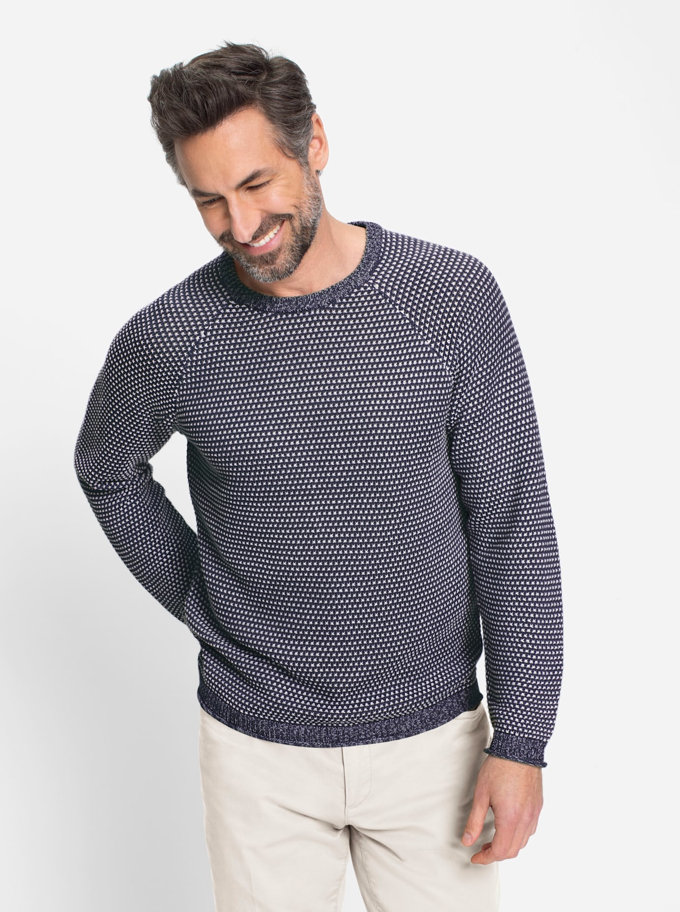 Marco Donati Rundhalspullover "Pullover"