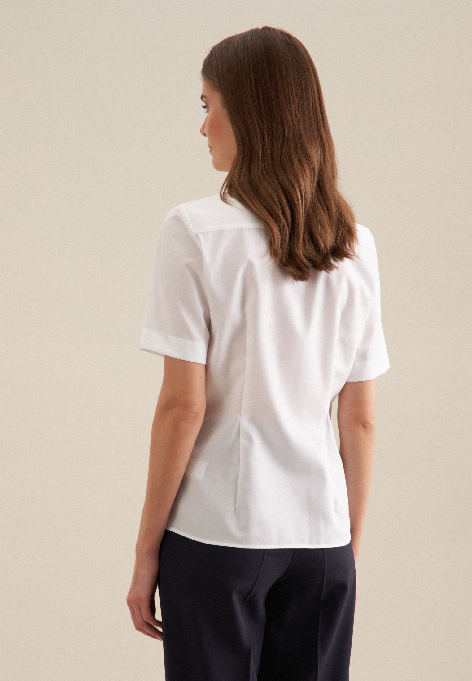 seidensticker Hemdbluse, 1/2 Kragen Uni günstig online kaufen