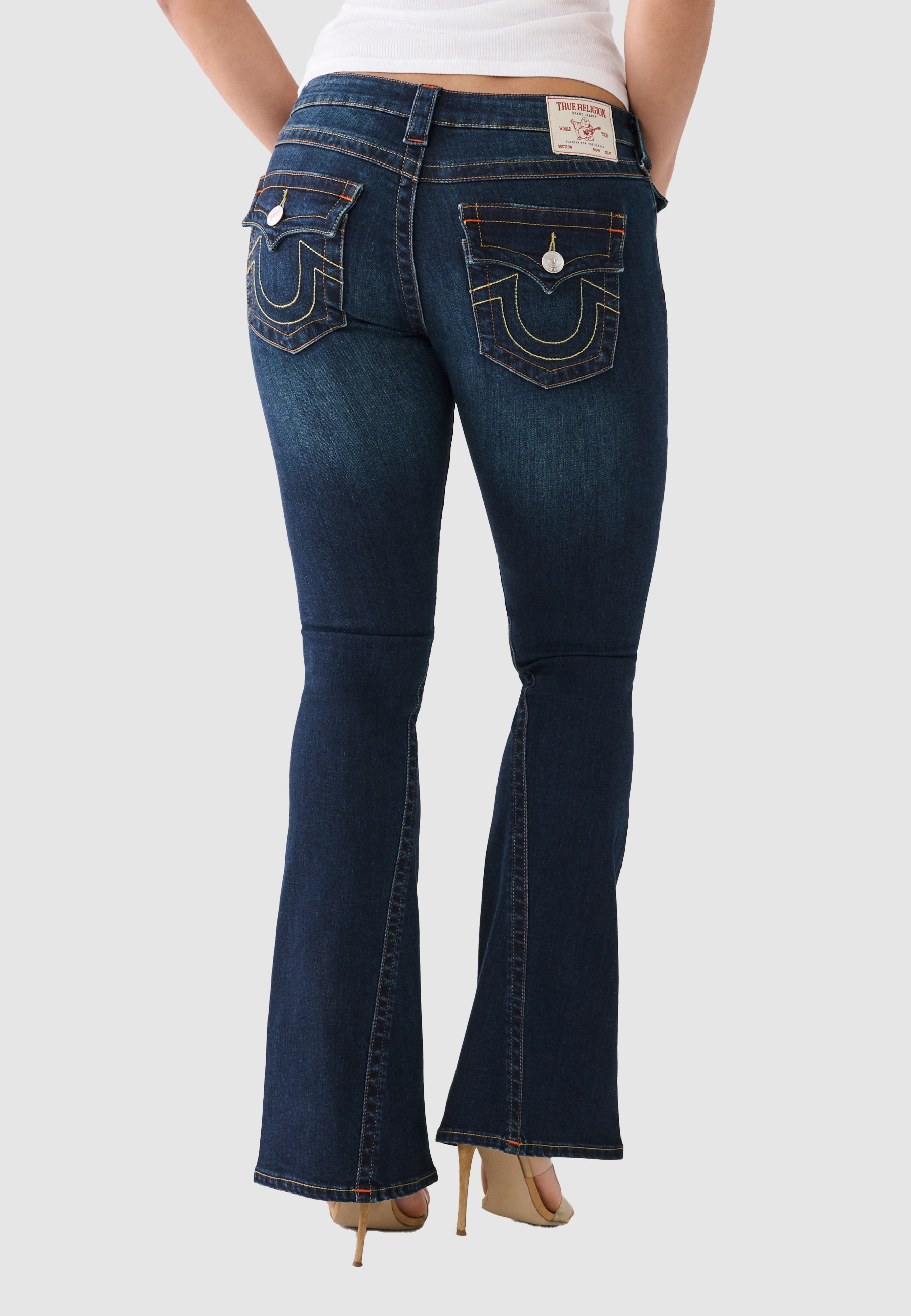 True Religion Bootcut-Jeans »JOEY LOW RISE FLARE« Baumwollmischung, Flared fit
