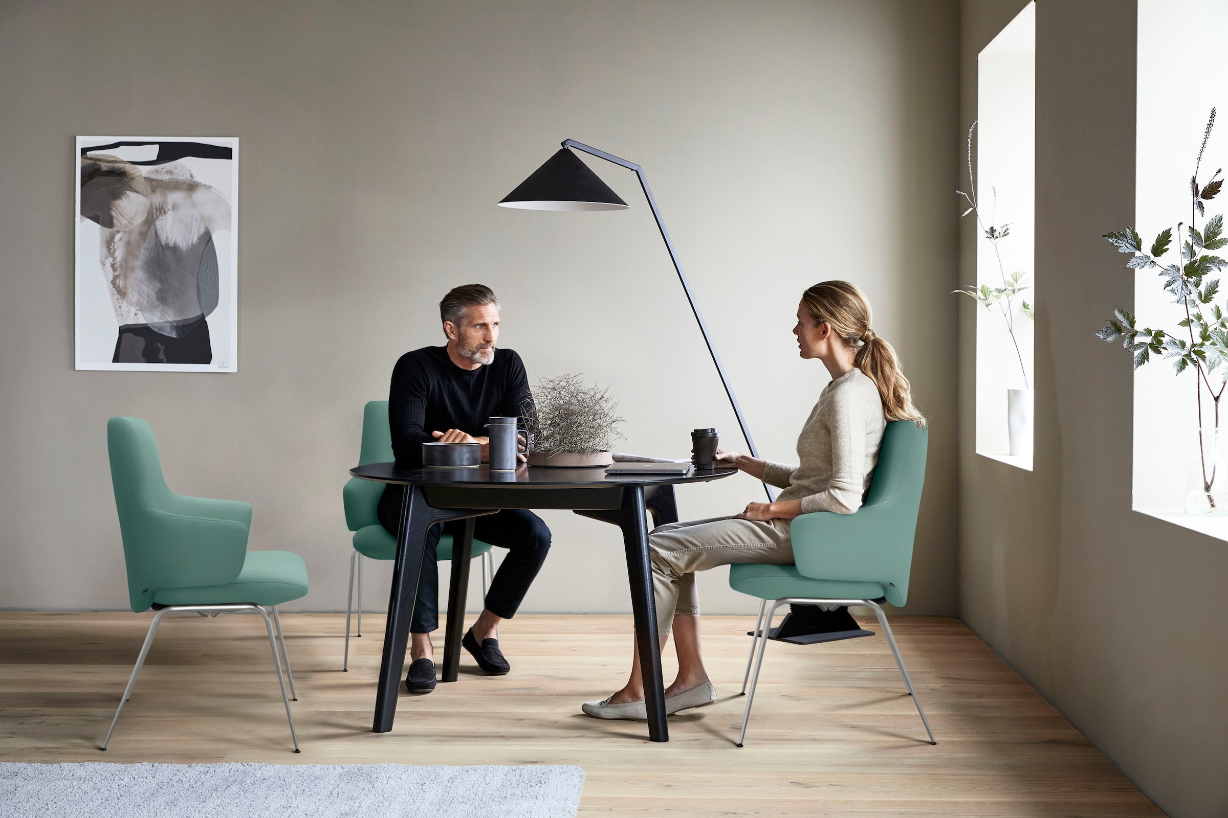 Stressless® Polsterstuhl »Laurel«, Leder PALOMA, Low Back mit Armlehne, Größe L, mit Beinen aus Stahl in Chrom glänzend