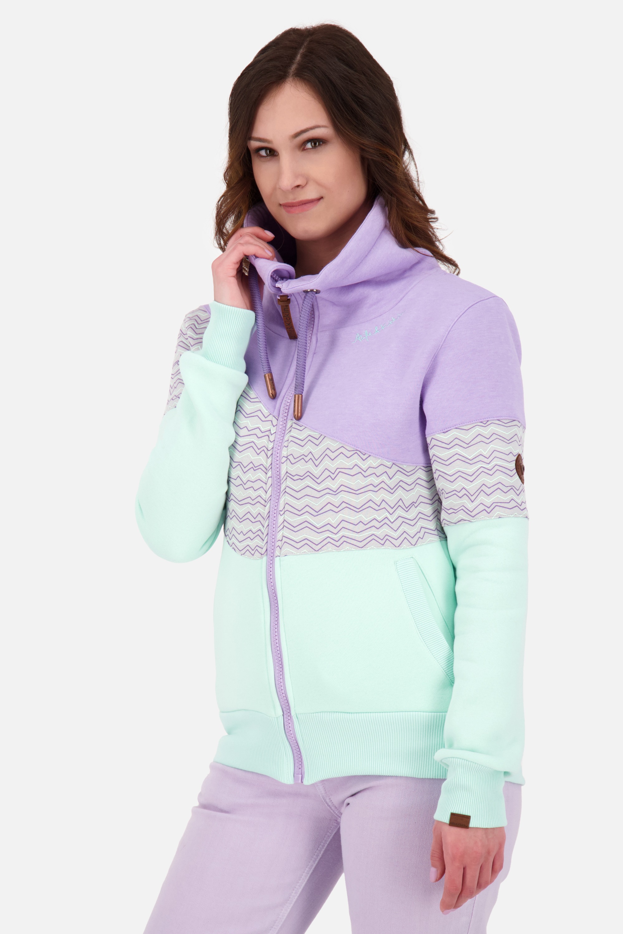 Alife & Kickin Sweatjacke »ALIFE AND KICKIN ValeraAK B Sweatjacket Damen Sweatjacke Jacke«