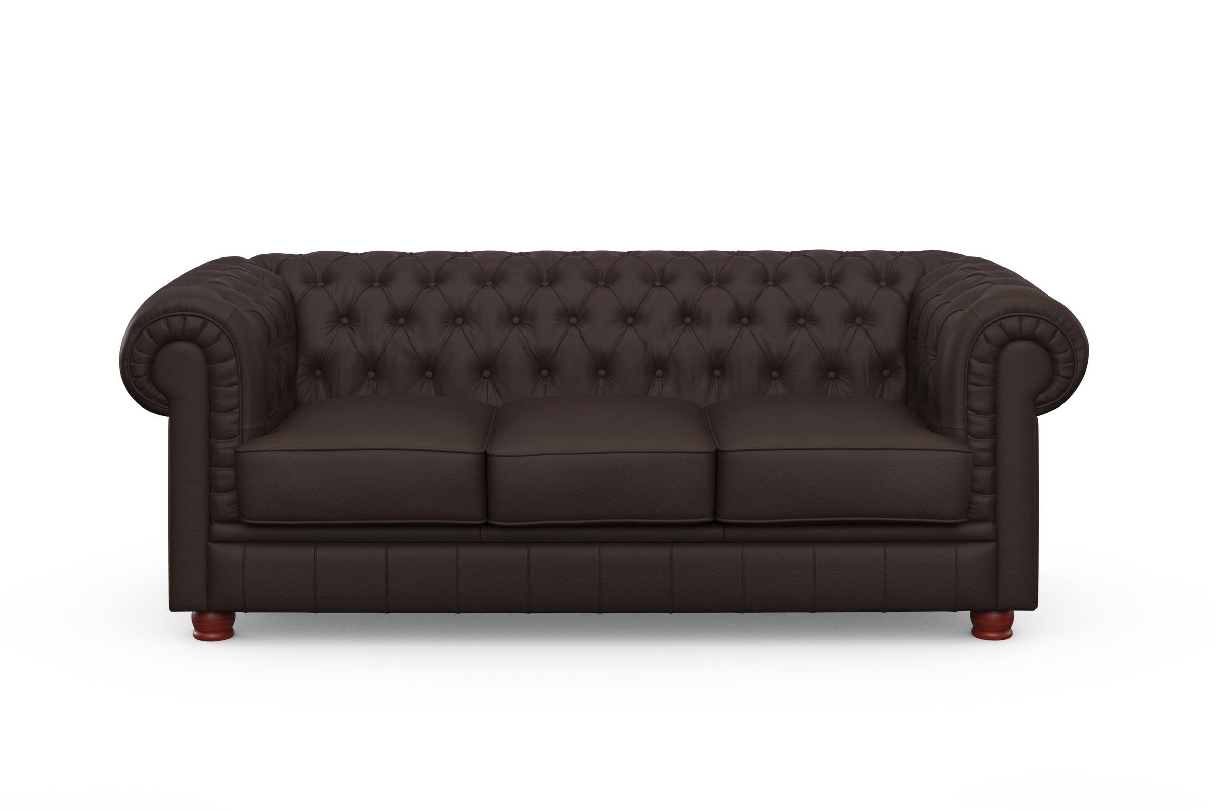 Max Winzer® Chesterfield-Sofa »Kent edel und bequem, tolle Detailverarbeitung, komfortable Armlehnen«, 3-Sitzer mit aufwendiger Knopfheftung, Breite 205 cm