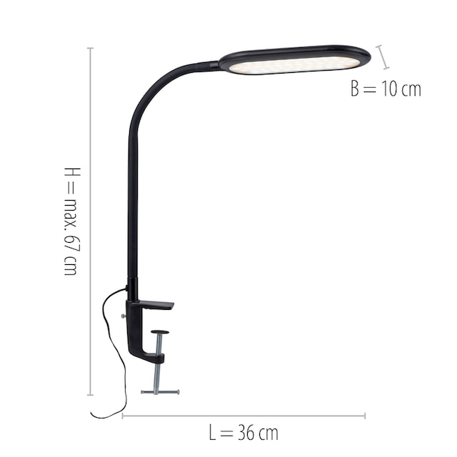 Leuchten Direkt Klemmleuchte »KELLY«, 1 flammig-flammig, LED, CCT - tunable  white, dimmbar über Touchdimmer bestellen | BAUR