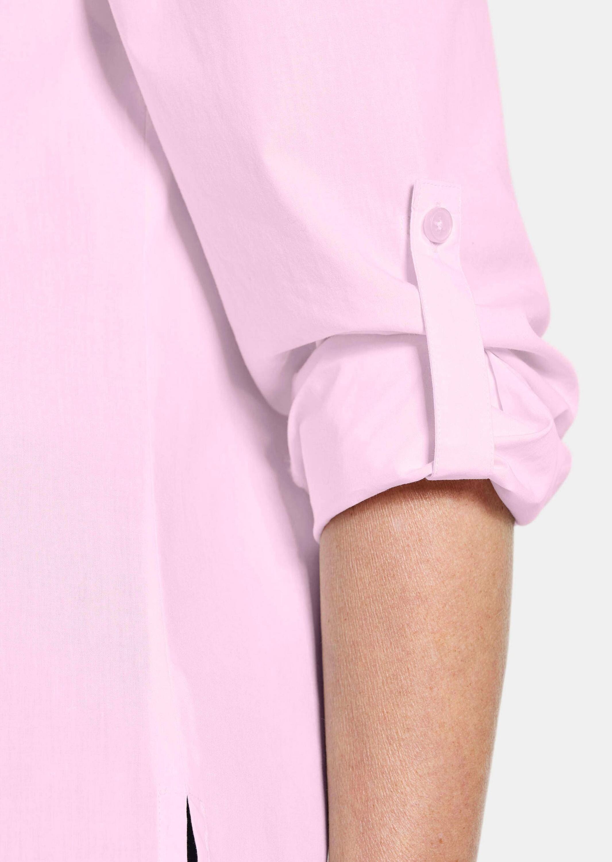 GOLDNER Hemdbluse »Baumwollbluse mit Hemdkragen« Mit Seitenschlitzen