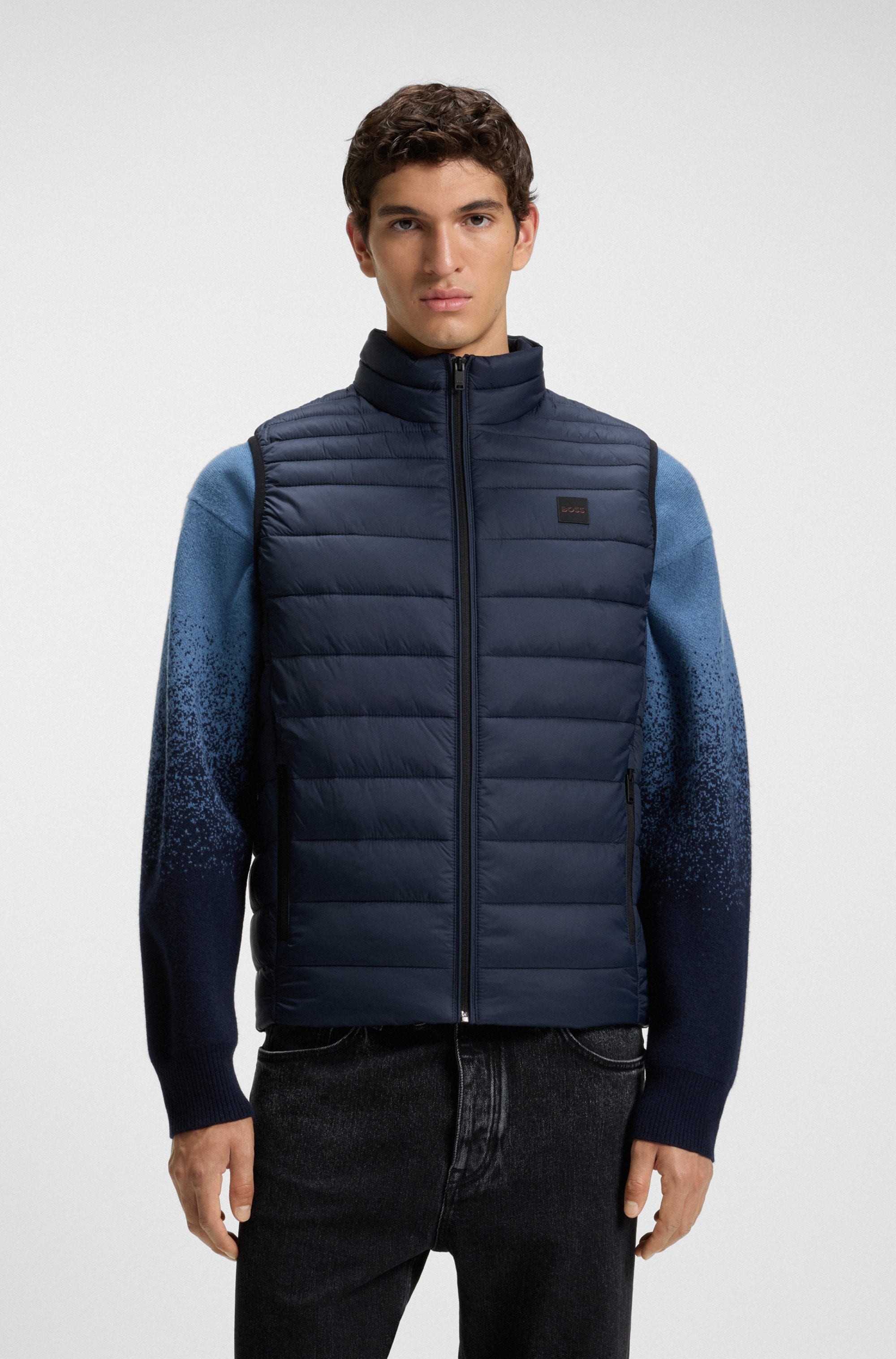 BOSS ORANGE Steppweste "Odeno", Stehkragen, slim fit, kurze Länge günstig online kaufen