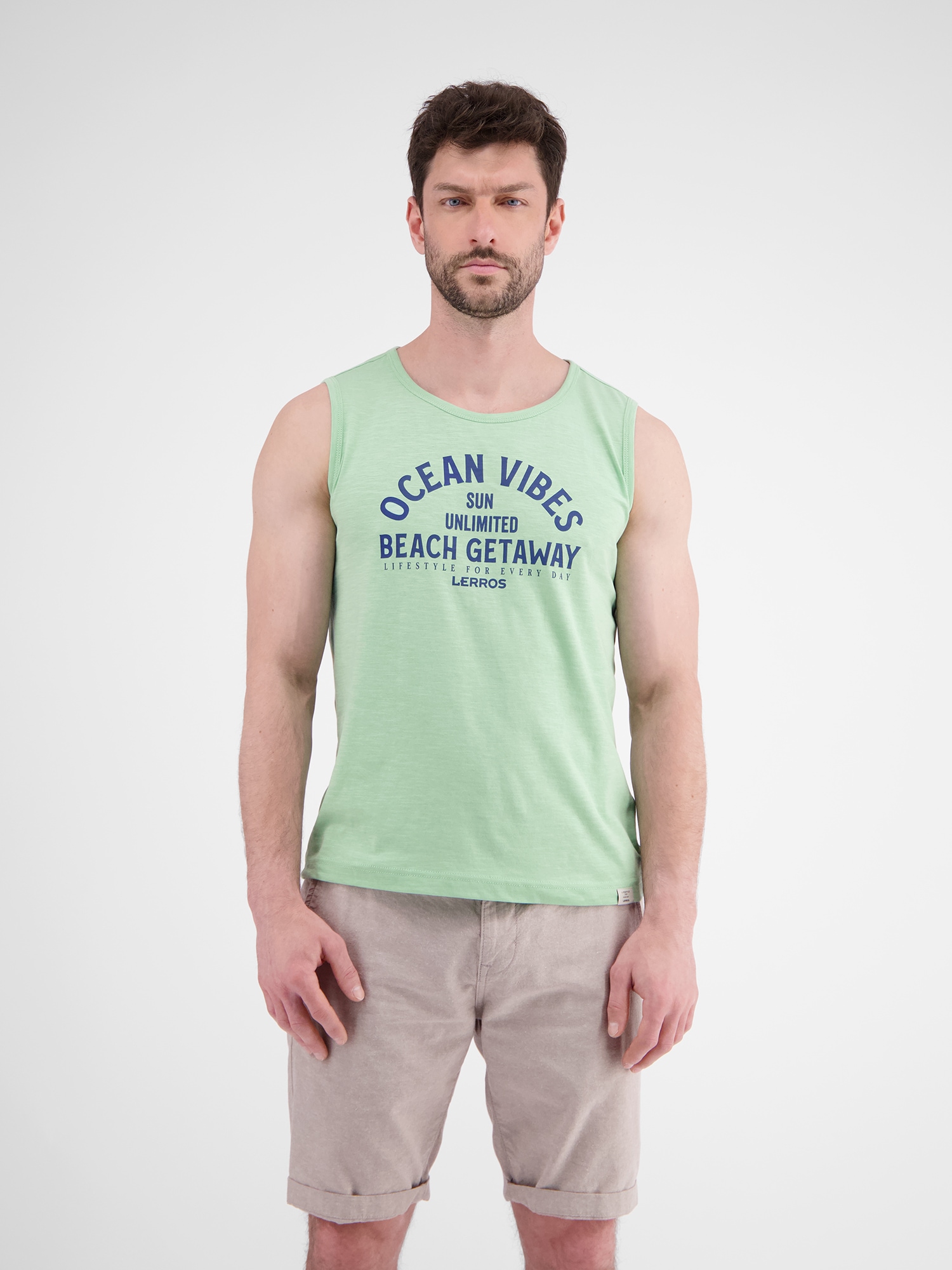 LERROS Muskelshirt "Herren Tanktop mit Brustprint" günstig online kaufen