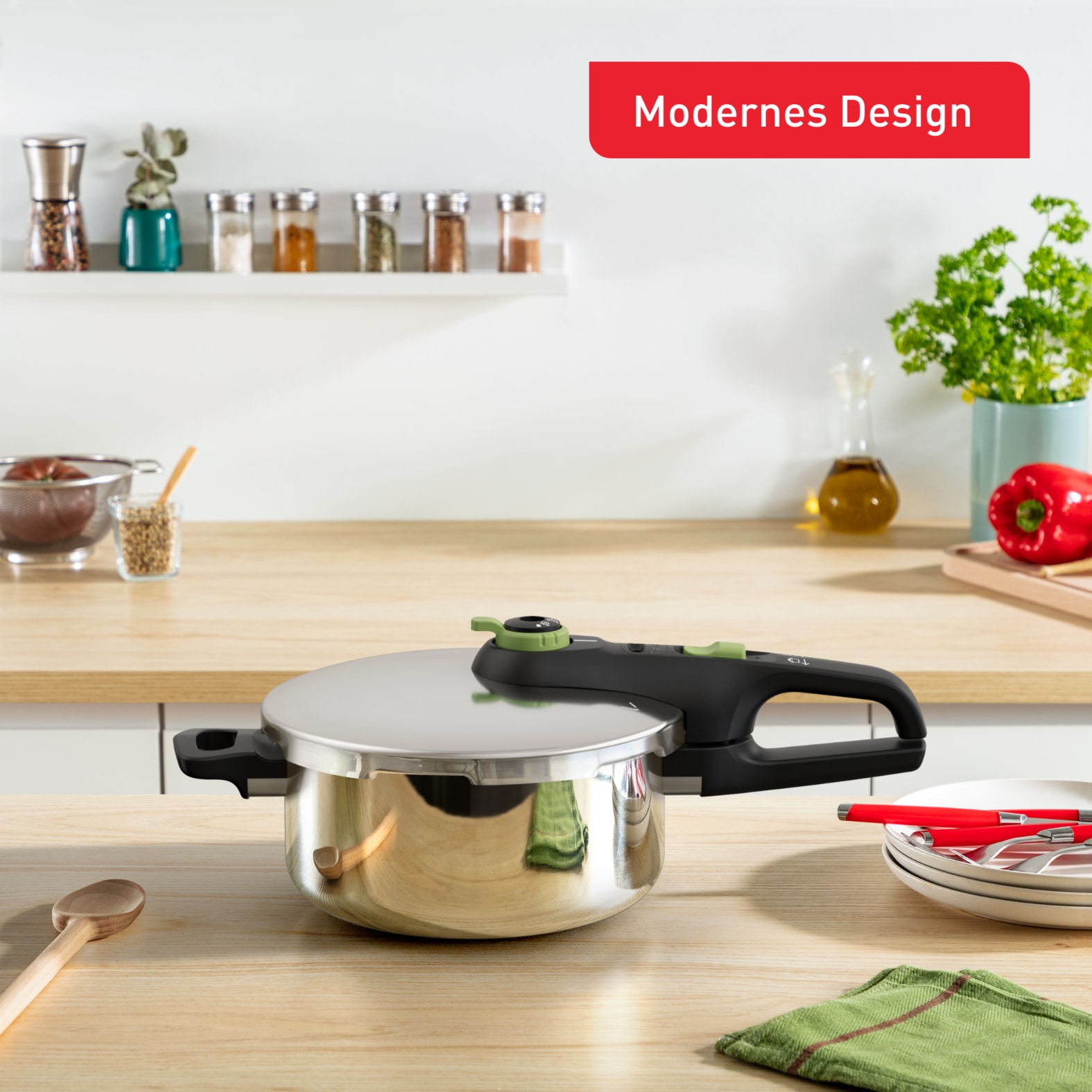 Tefal Schnellkochtopf »Secure Trendy« 1 Stk. tlg. Edelstahl