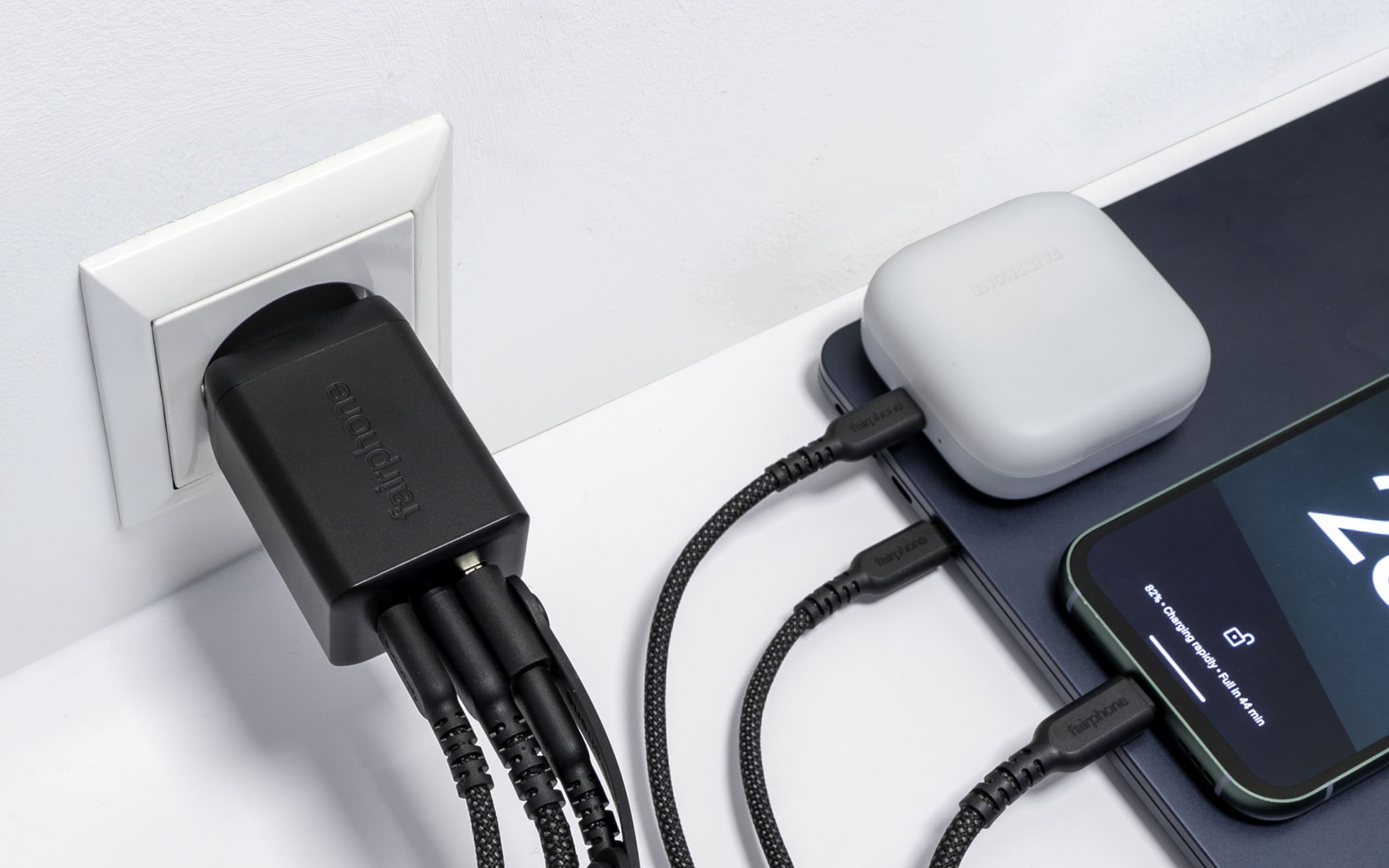 Fairphone USB-Ladegerät »65 W Triple-Port USB-C Schnellladegerät«