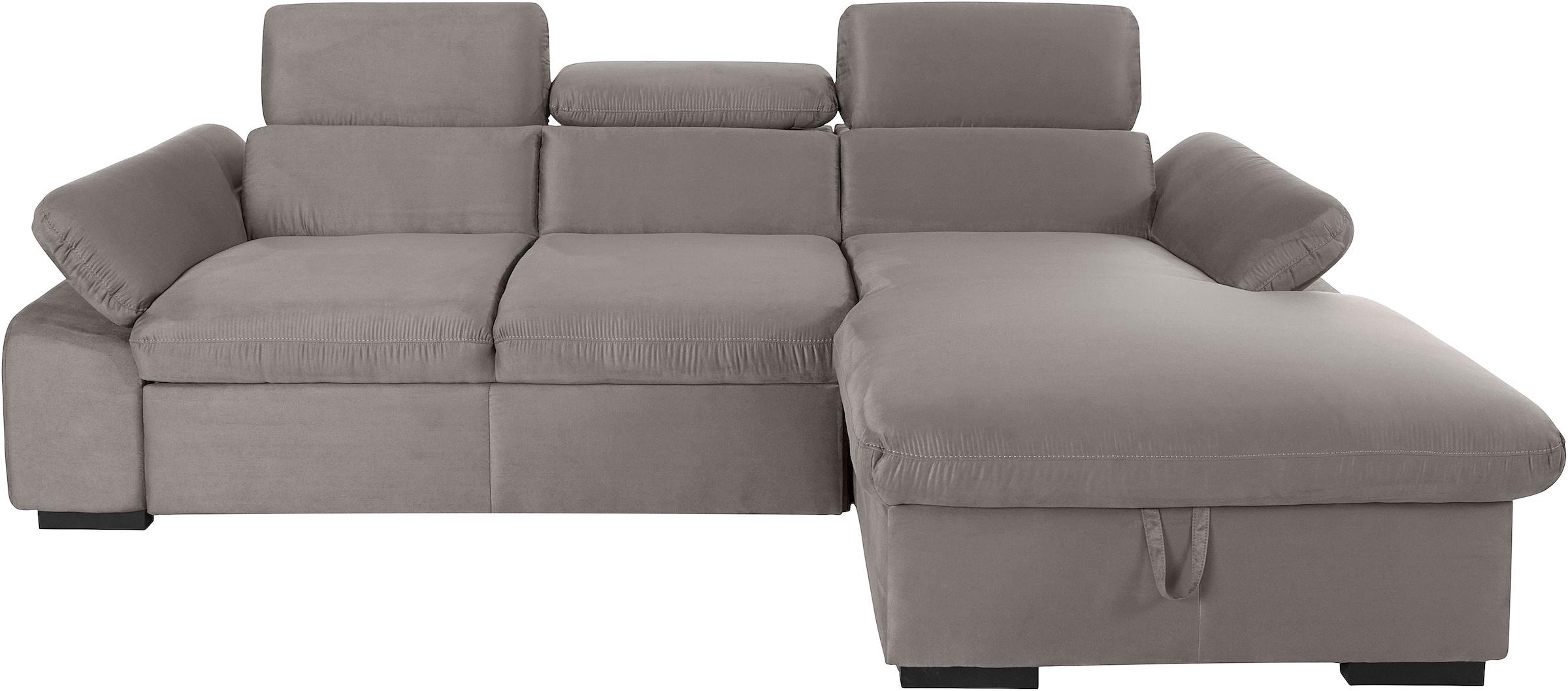 COTTA Ecksofa "Lola L-Form", (Set, mit Hocker), mit Hocker & Kopfteilfunkti günstig online kaufen