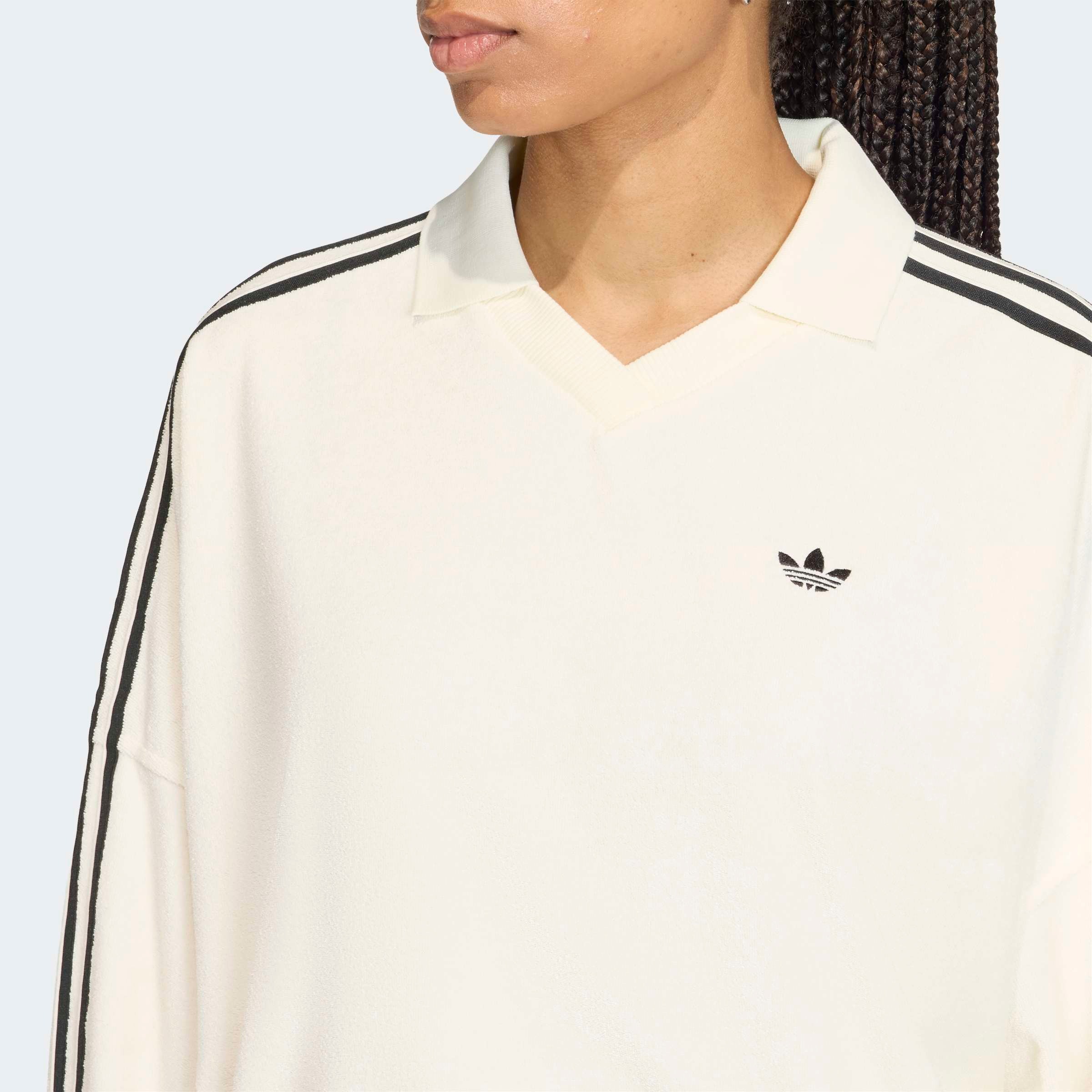 Thumbnail - adidas Originals Poloshirt "TERRY TOWEL V NECK LONG SLEEVES"
