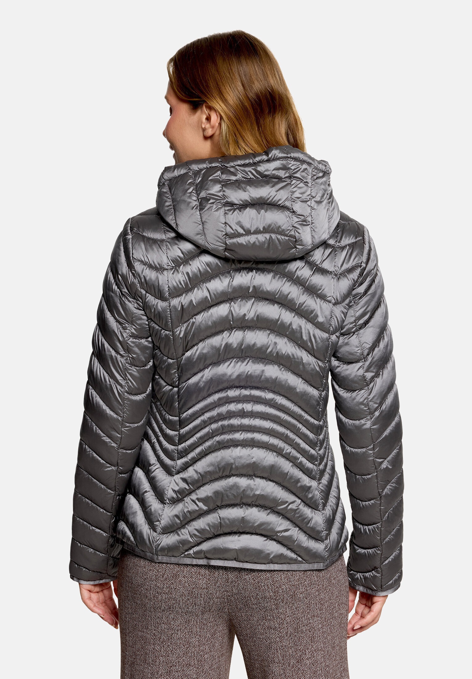 Cartoon Steppjacke »Damen mit Reißverschlusstaschen« mit Kapuze