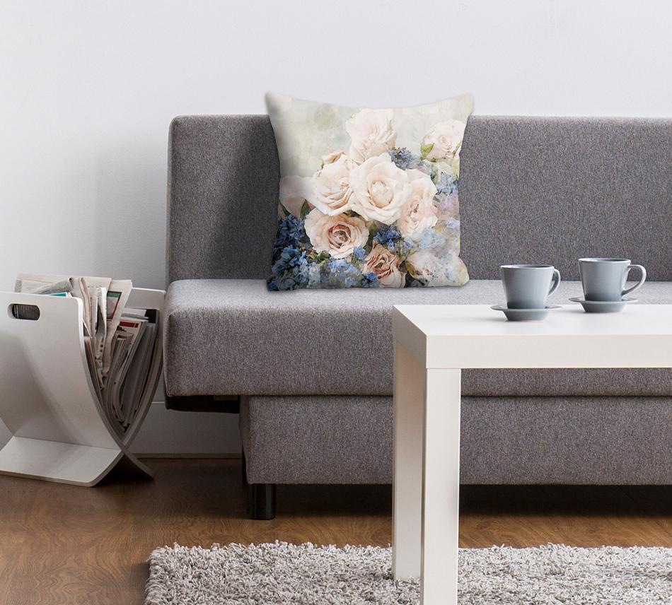 queence Dekokissen "Blüten" Kissenhülle ohne Füllung, 1 Stück günstig online kaufen