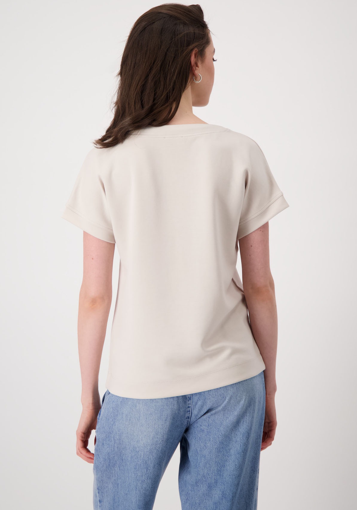 Monari Sweatshirt "Sweatshirt Schmuckdetail" mit Kordeldurchzug günstig online kaufen