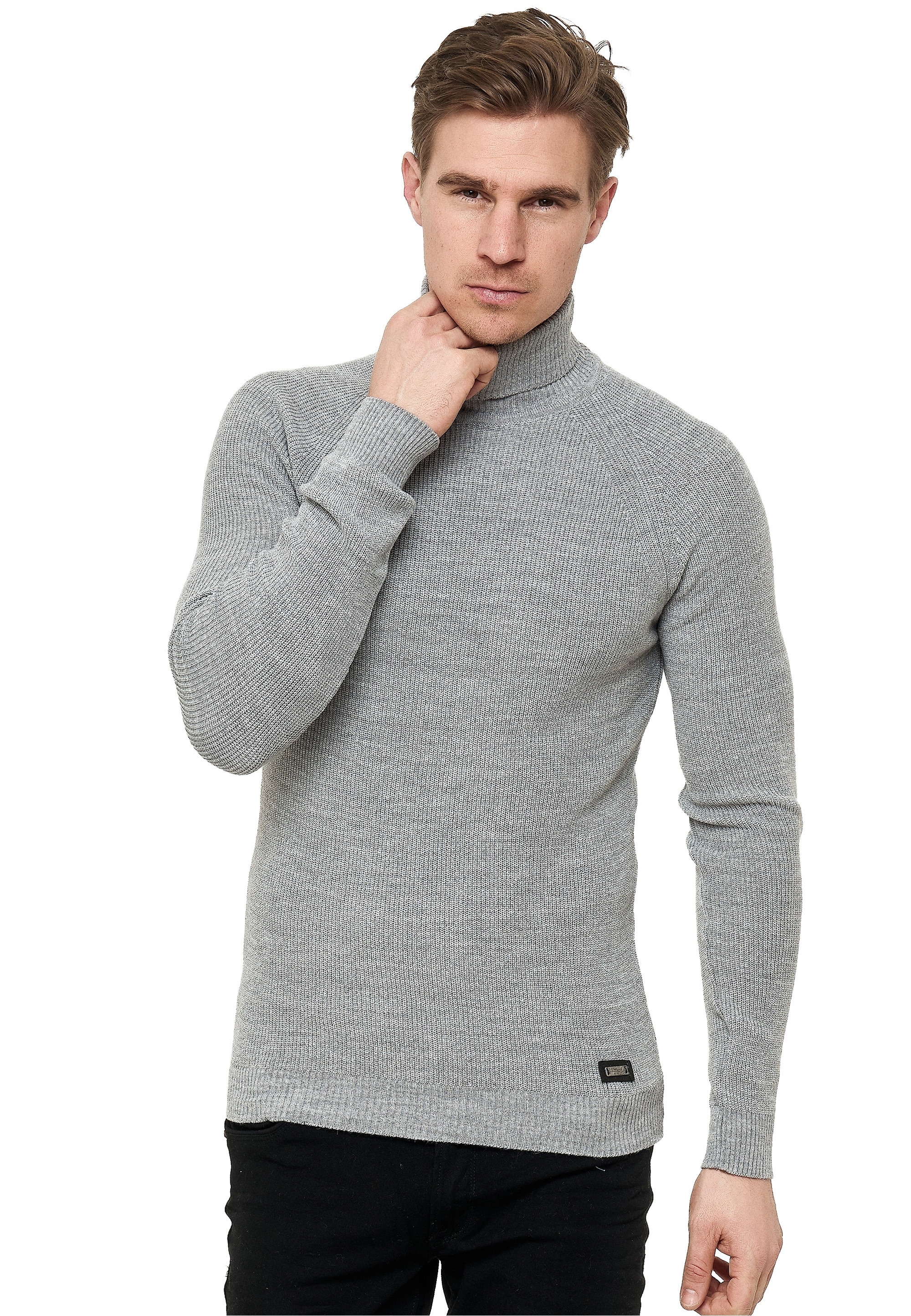 Rusty Neal Rollkragenpullover, mit stilvollem Hochkragen