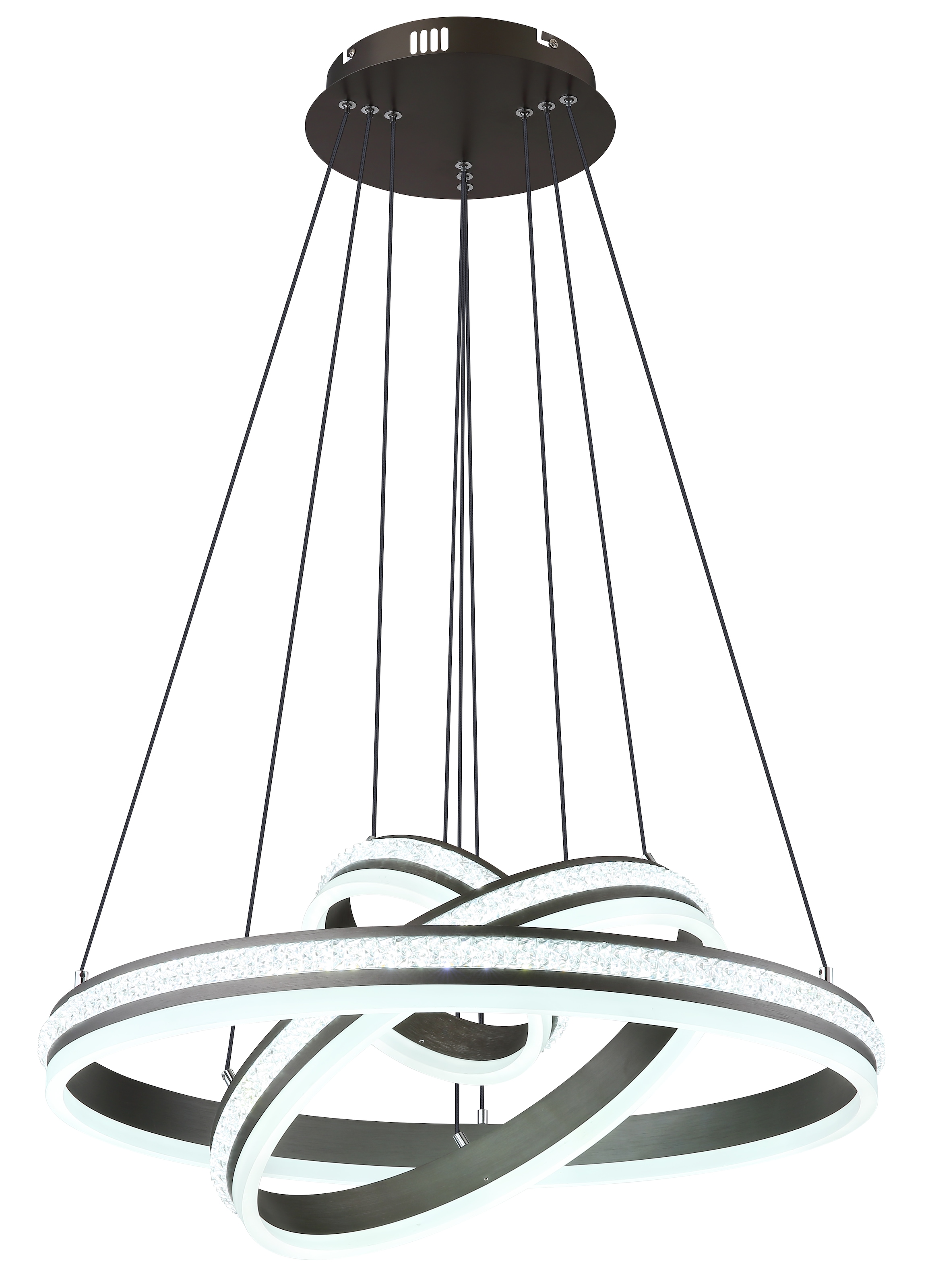 GLOBO LIGHTING LED Pendelleuchte »GROUNI«, Leuchtmittel LED-Modul | LED fest integriert, Hängelampe/Hängeleuchte/Wohnzimmer/Esstisch/elegant