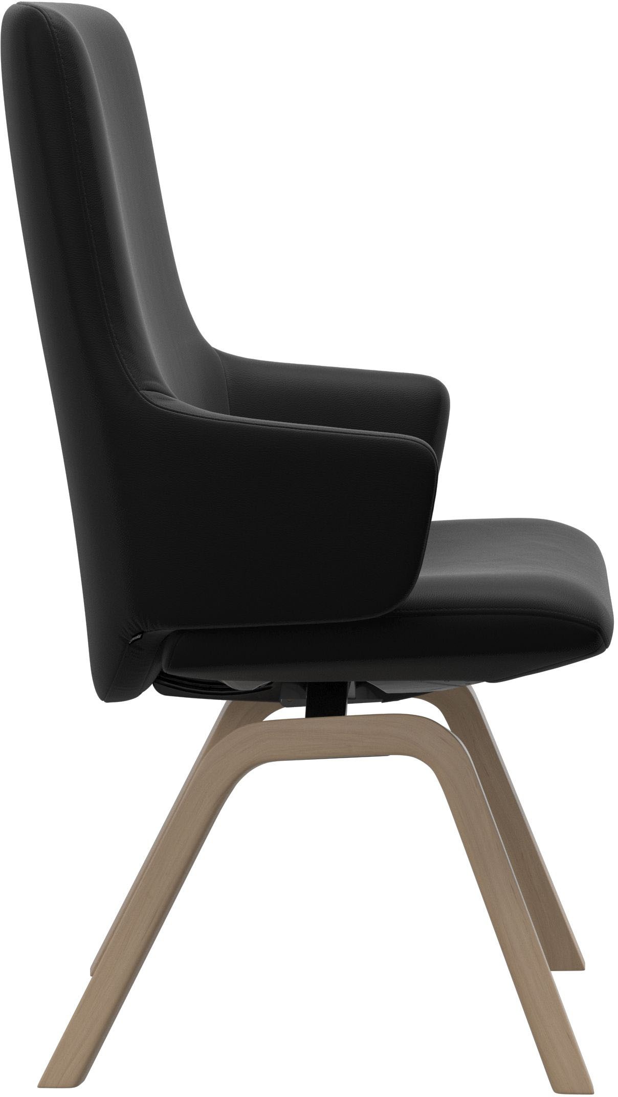 Stressless® Polsterstuhl »Laurel«, Leder PALOMA, High Back mit Armlehne, Größe L, mit schräggestellten Beinen in Eiche