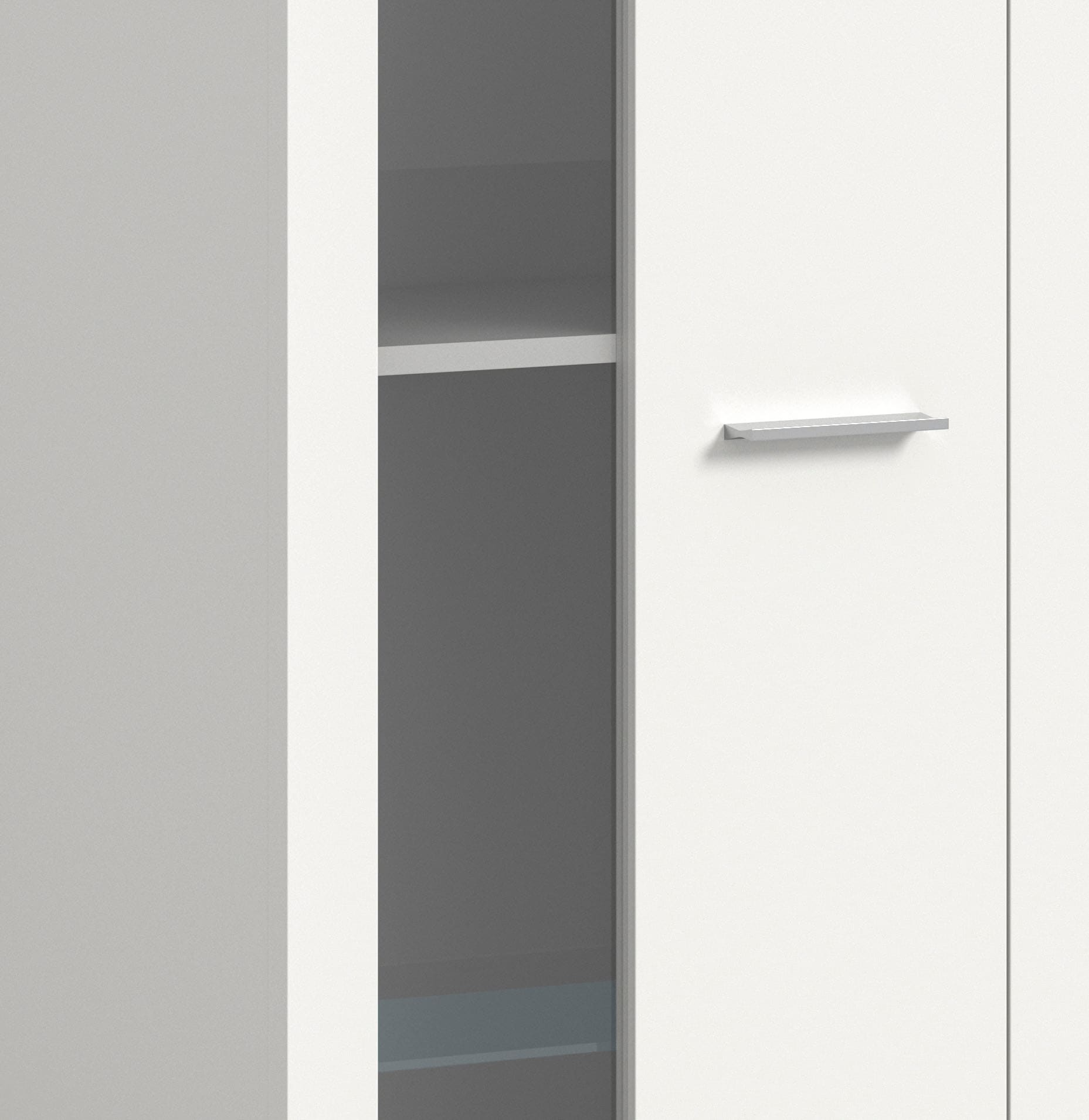 INOSIGN Wohnwand »Aosta, Breite 235cm, bestehend aus Lowboard, Wandboard, Vitrine«, (3 St.), Wohnwand, Kombination, Anbauwand, Möbel Set, Schrankwand, Möbel Kombi