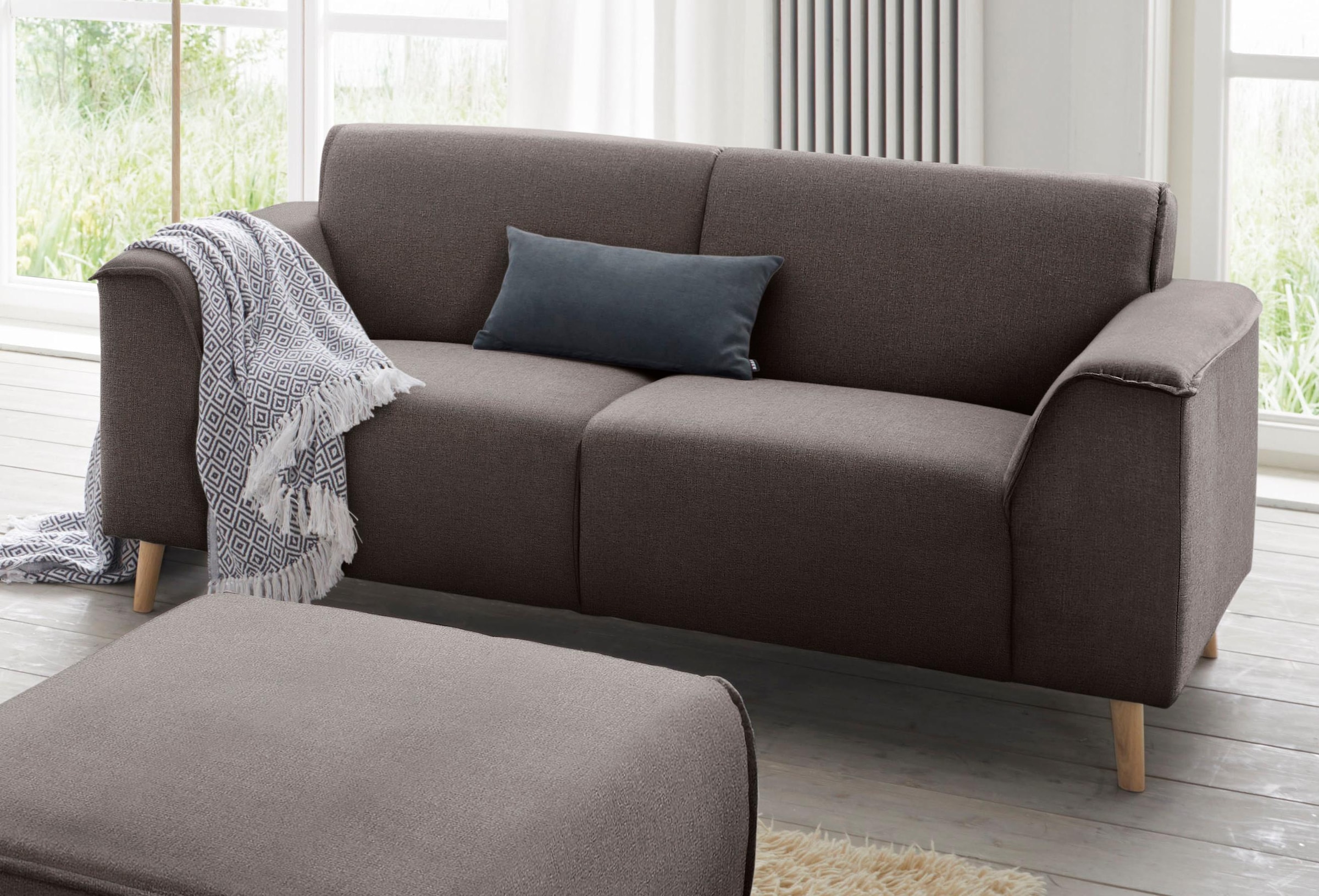 Home affaire 2-Sitzer "Janek Scandic Design, elegant und zeitlos" mit Feder günstig online kaufen