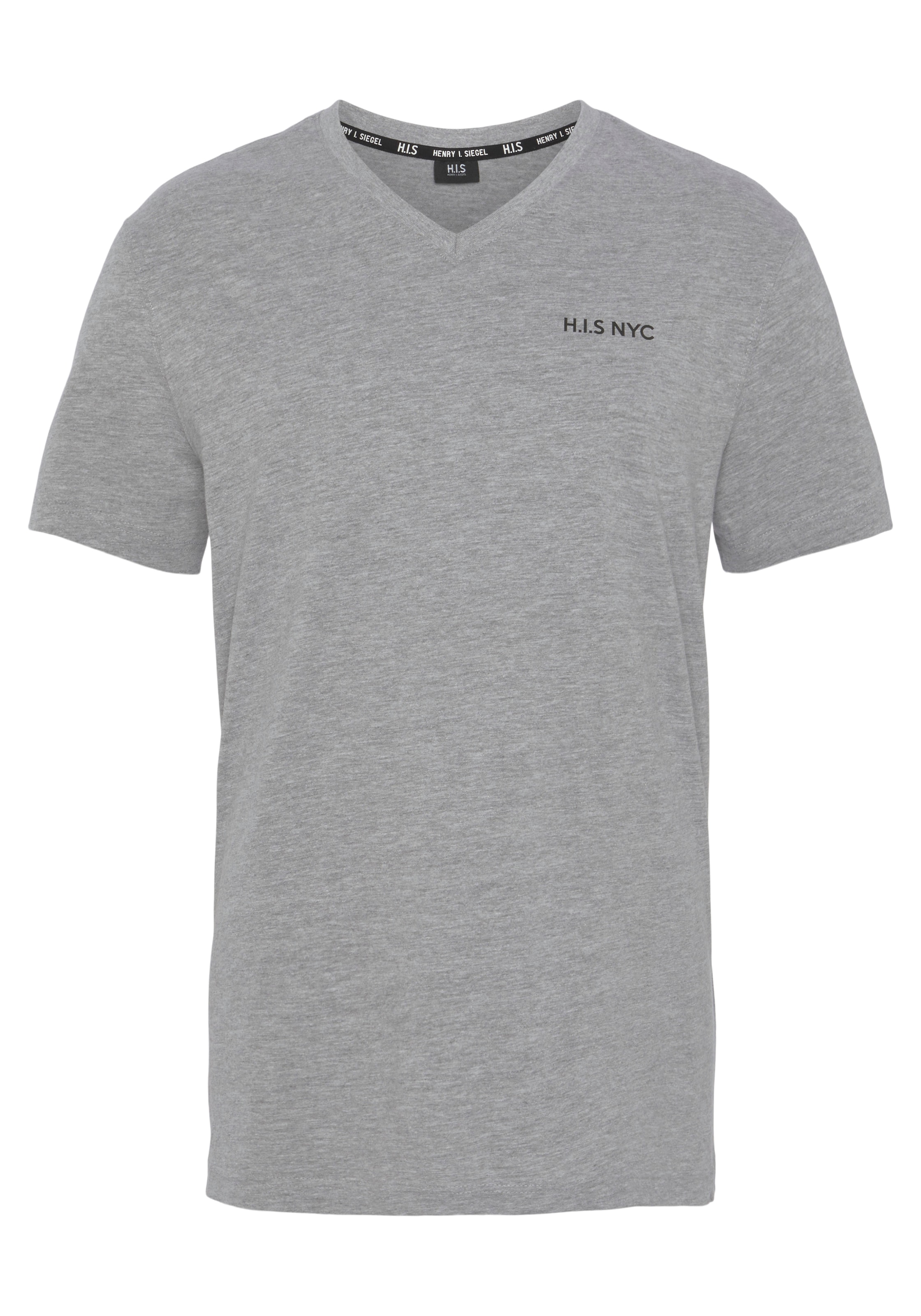H.I.S V-Shirt, (3-er Pack), Kurzarm, Slim Fit, aus Baumwolle