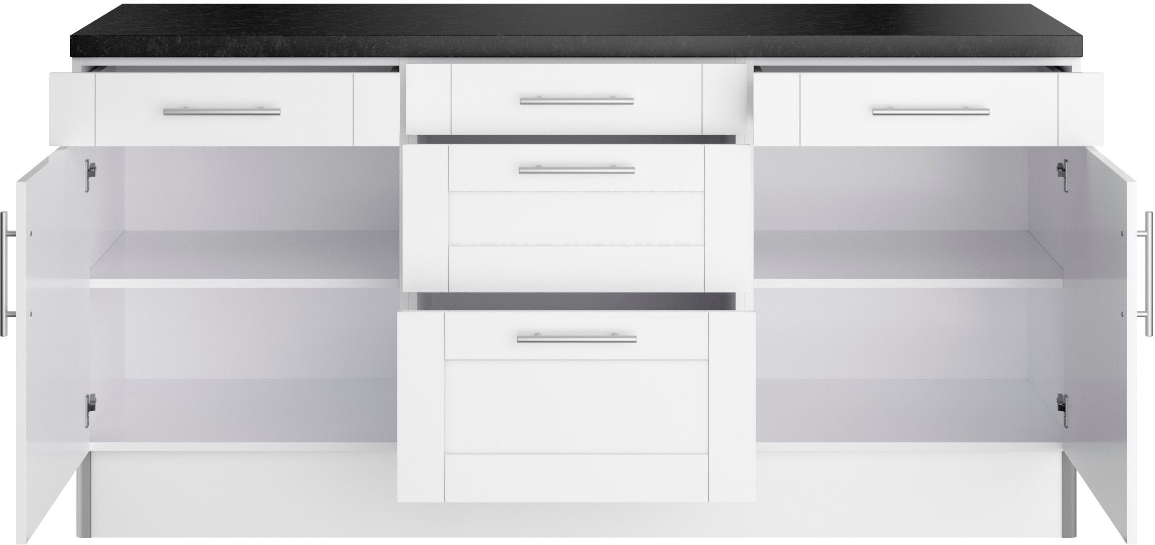 OPTIFIT Küche »Ahus«, 180 cm breit, ohne E-Geräte, Soft Close Funktion, MDF Fronten
