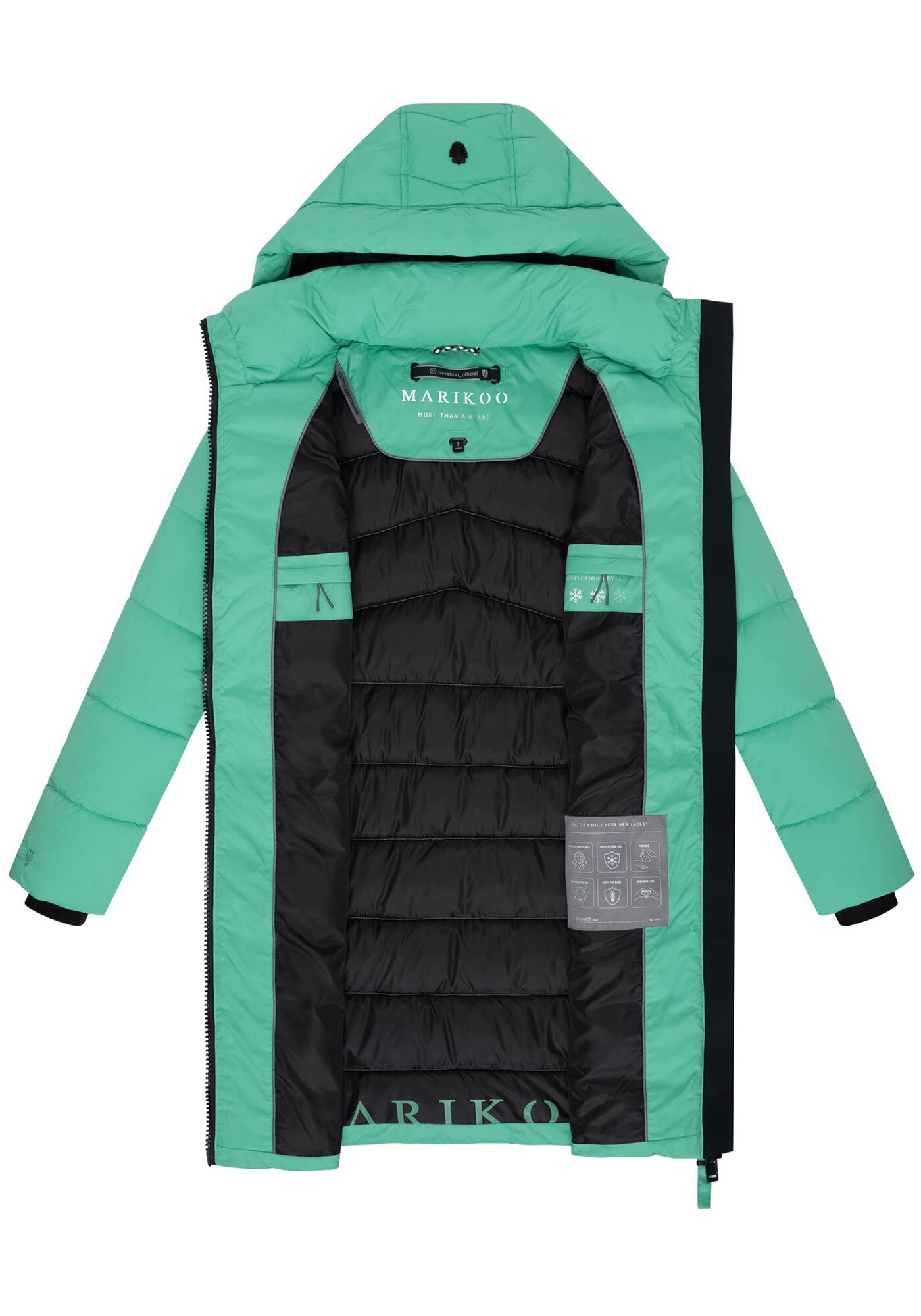 Marikoo Winterjacke »Kaltnäschen«, mit warmem Fleece in den Taschen