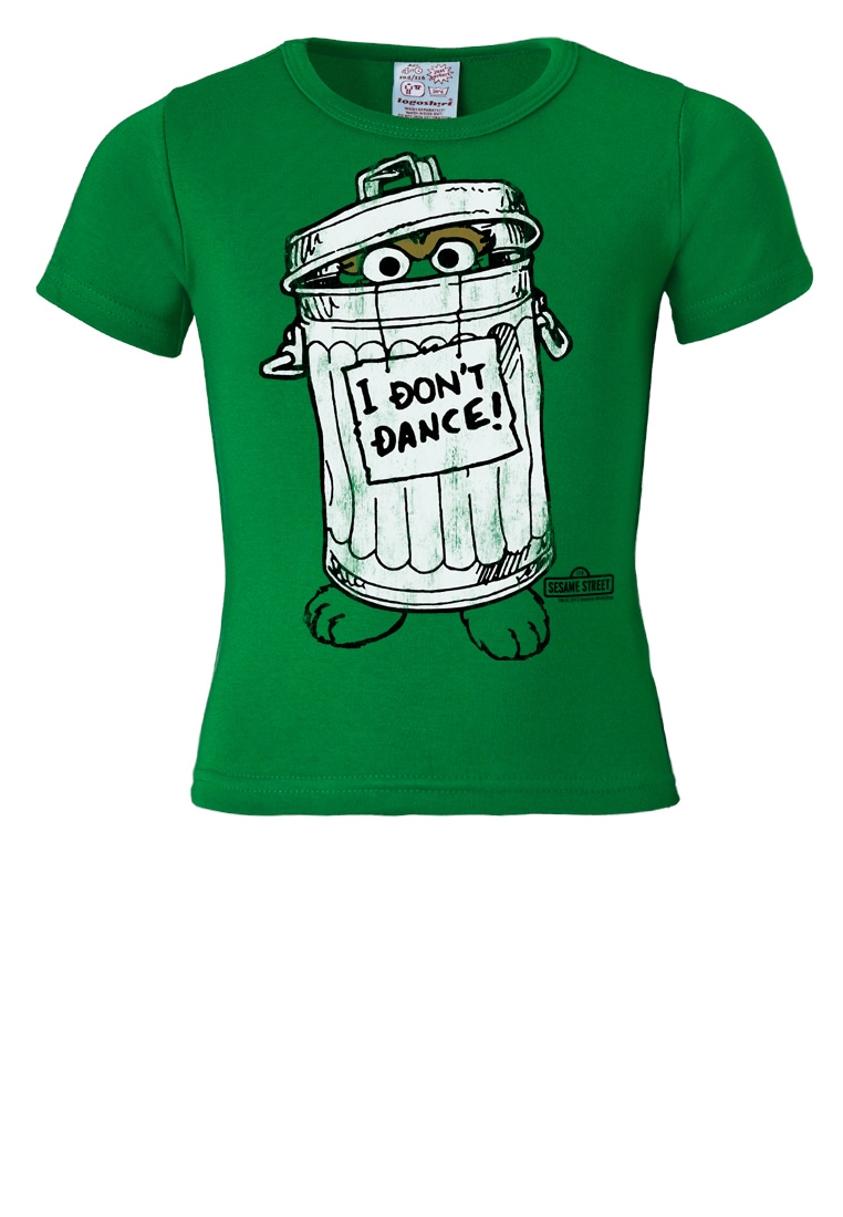LOGOSHIRT T-Shirt "I Dont Dance" mit coolem Oskar-Front-Print