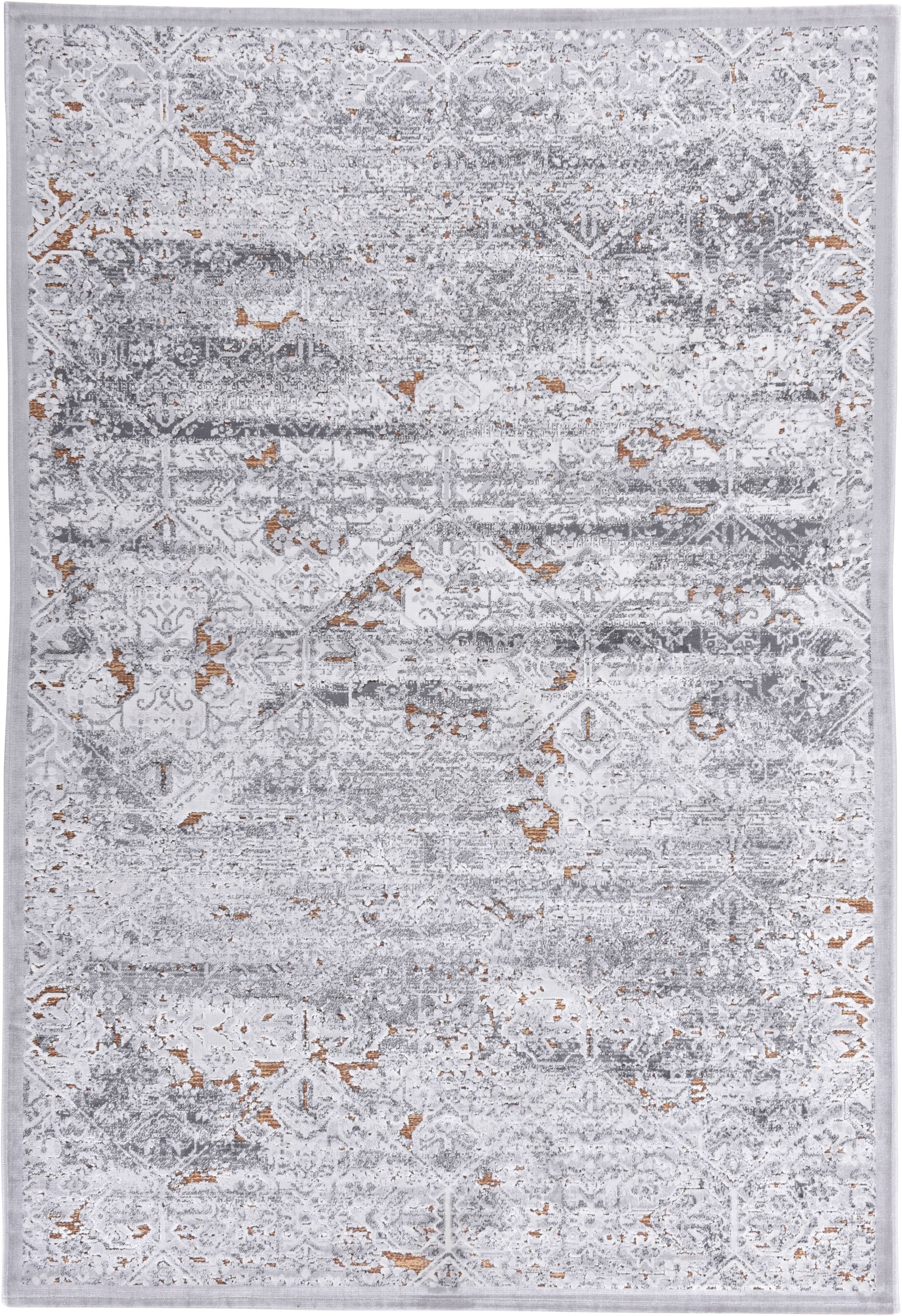 Gino Falcone Teppich »Orelia 104«, rechteckig, 7 mm Höhe, Kurzflor, modernes Design, Orient-Optik, leichter Glanz, Wohnzimmer