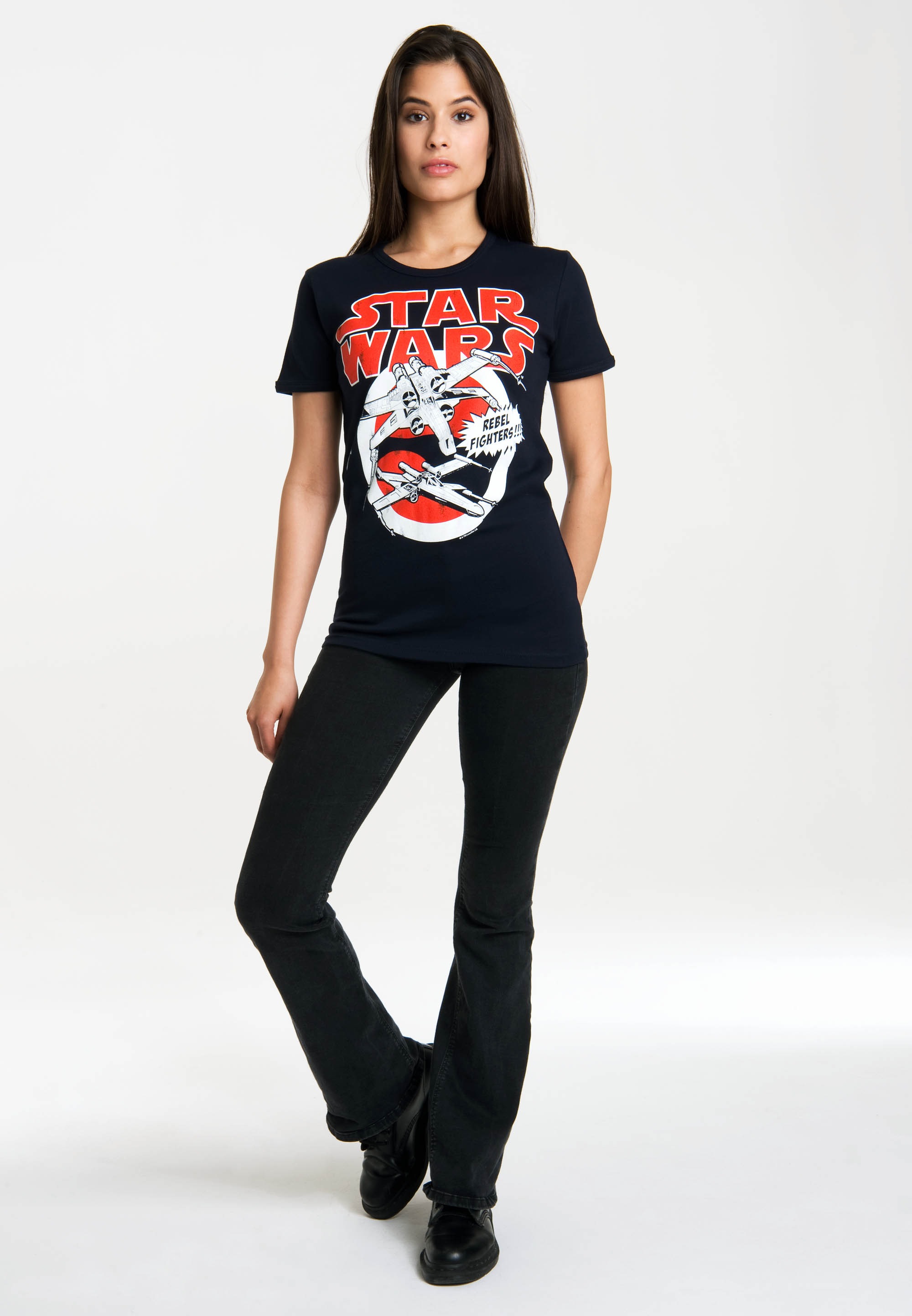 LOGOSHIRT T-Shirt »X-Wings«, mit lizenziertem Originaldesign