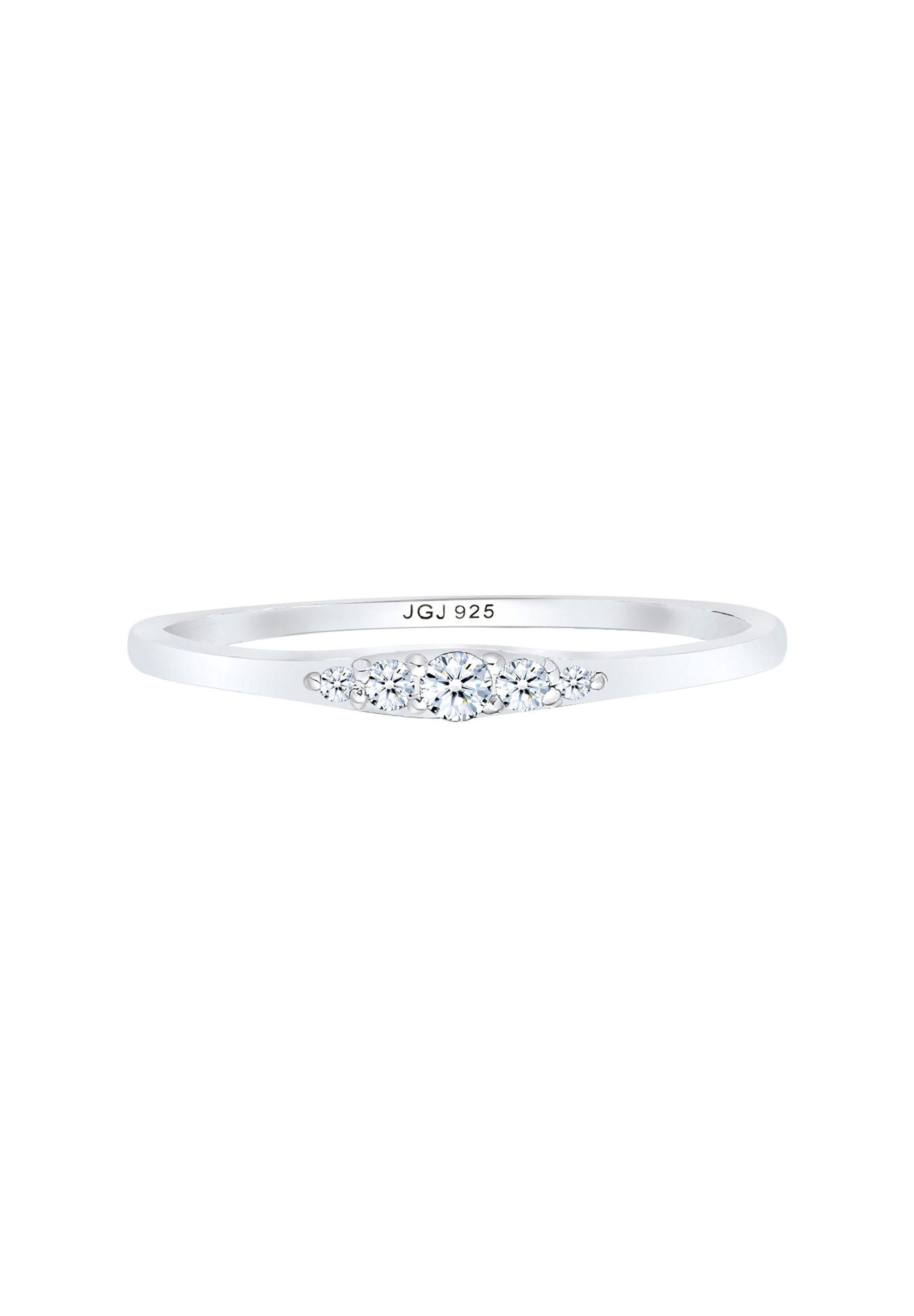 Elli DIAMONDS Verlobungsring »Verlobungsring Diamant (0.09 ct) 925 Silber«