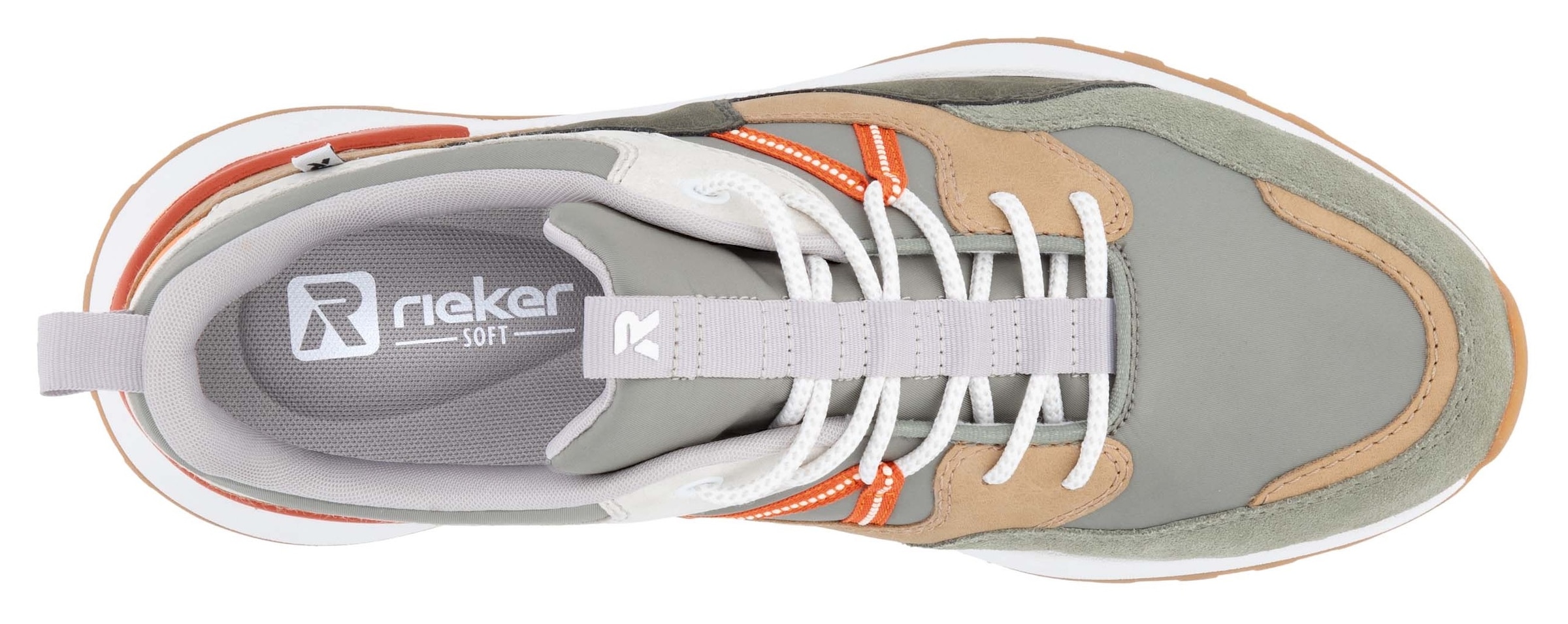 RIEKER Sport Slip-On Sneaker »Castello«, Halbschuh, Freizeitschuh, Slip in mit herausnehmbarer Soft-Einlage