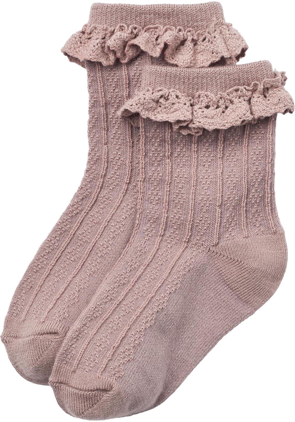 WHEAT Kurzsocken »2 pk Wool Lace Socks Nora«, (Packung, 2 Paar), mit Wolle