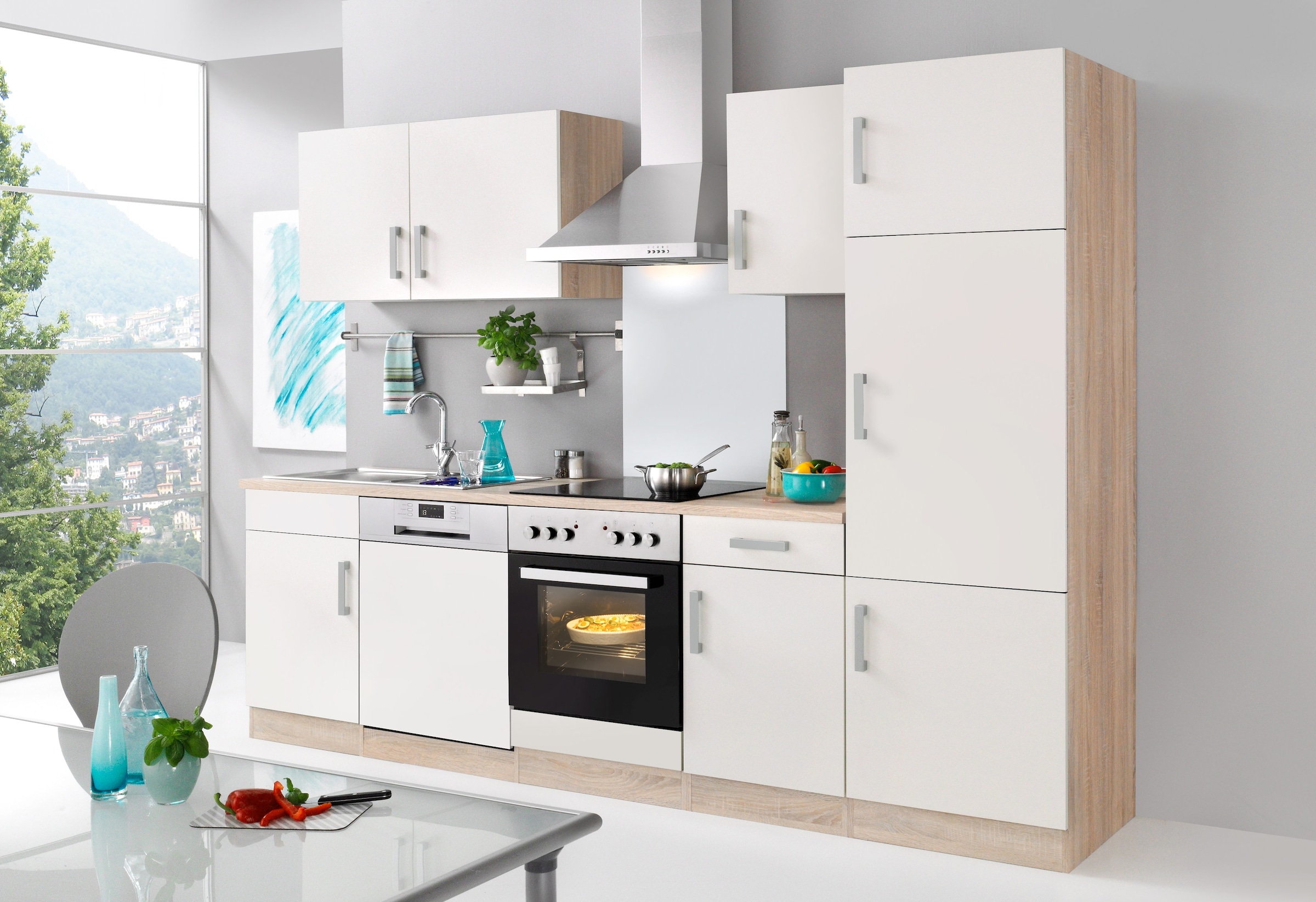 HELD MÖBEL Küchenzeile »Toronto«, mit E-Geräten, Breite 280 cm kaufen | BAUR