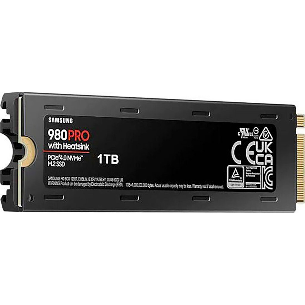 Samsung interne SSD »980 PRO Heatsink SSD 1TB + God of War Ragnarök PlayStation 5«, Anschluss PCIe Gen 4.0 x4