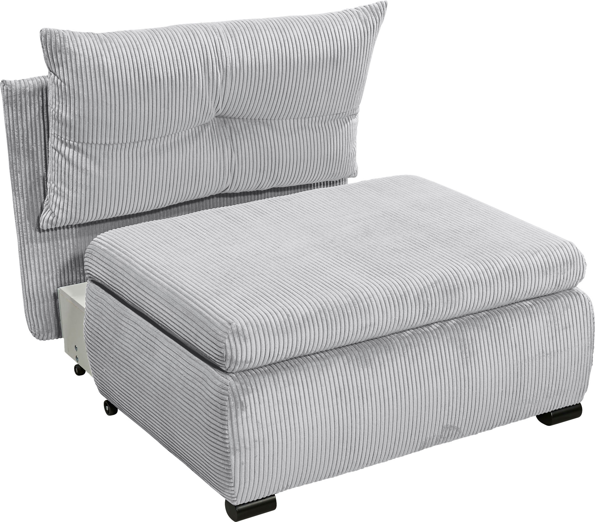 ED EXCITING DESIGN Schlafsofa »Charlie«, Schlafsessel mit Bettkasten & 1 Rückenkissen