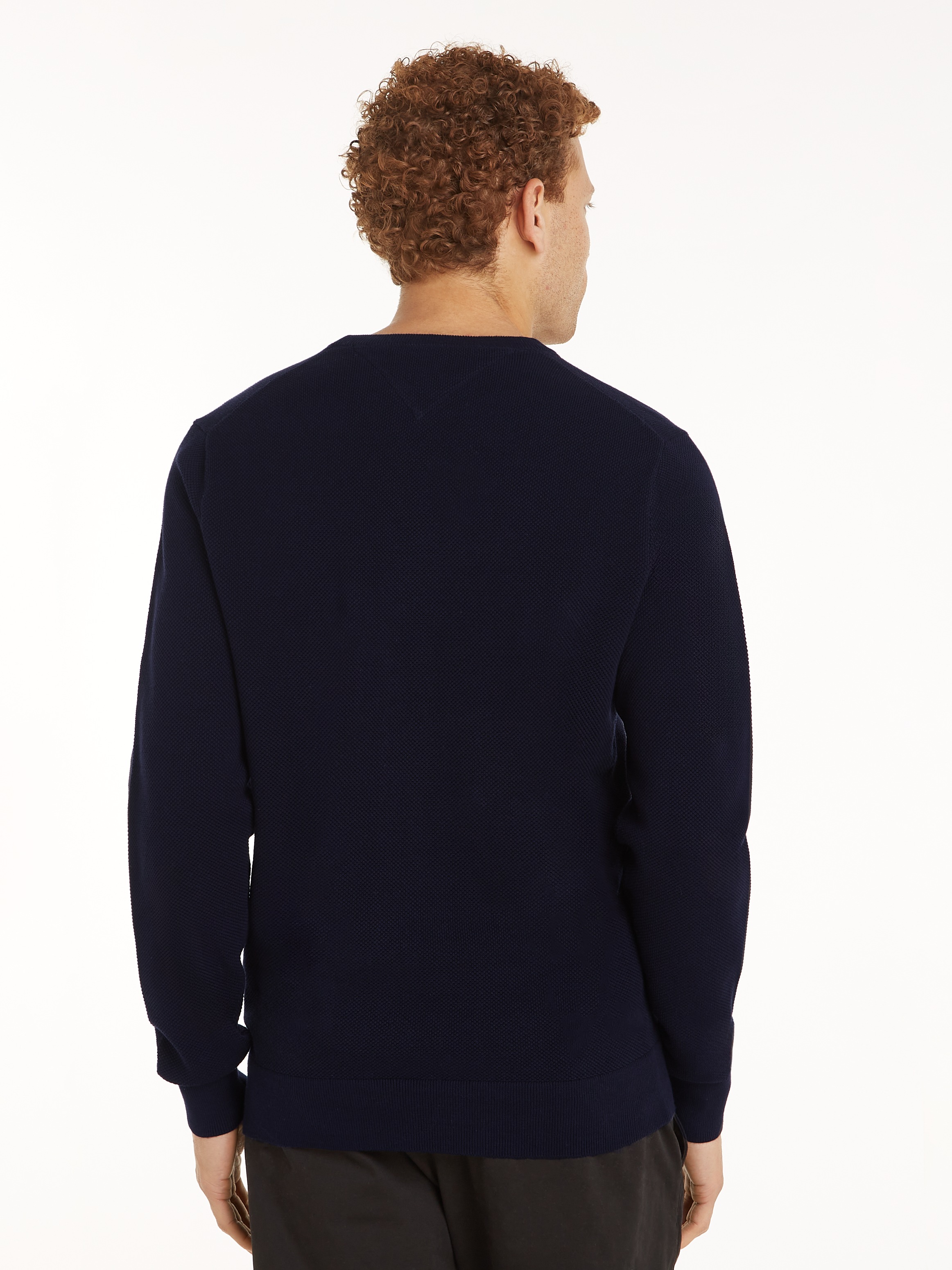 Tommy Hilfiger Rundhalspullover »ESSENTIAL STRUCTURE CREW NECK«, mit feiner Struktur