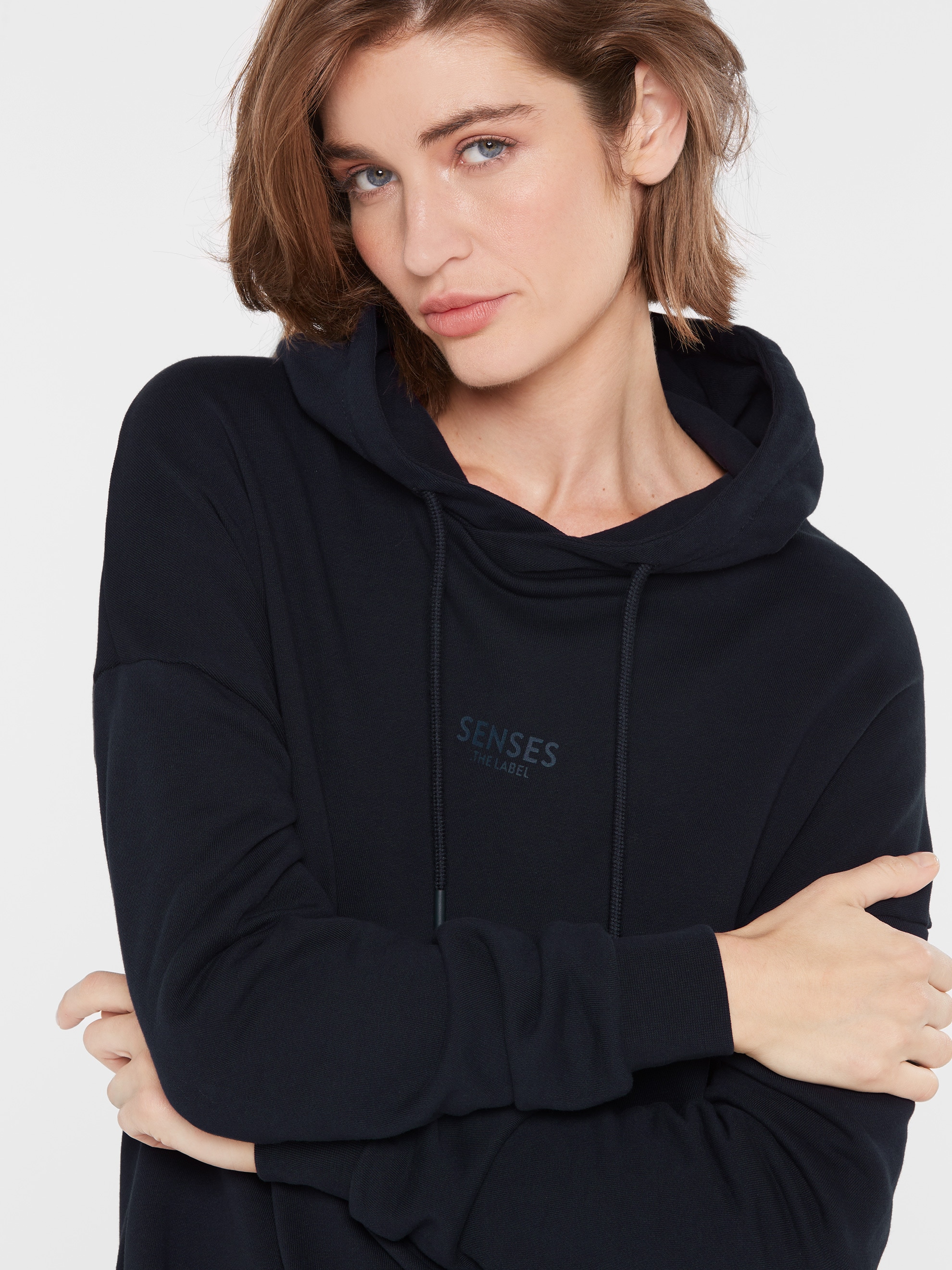 SENSES.THE LABEL Sweatkleid Ohne Taschen aus Baumwolle