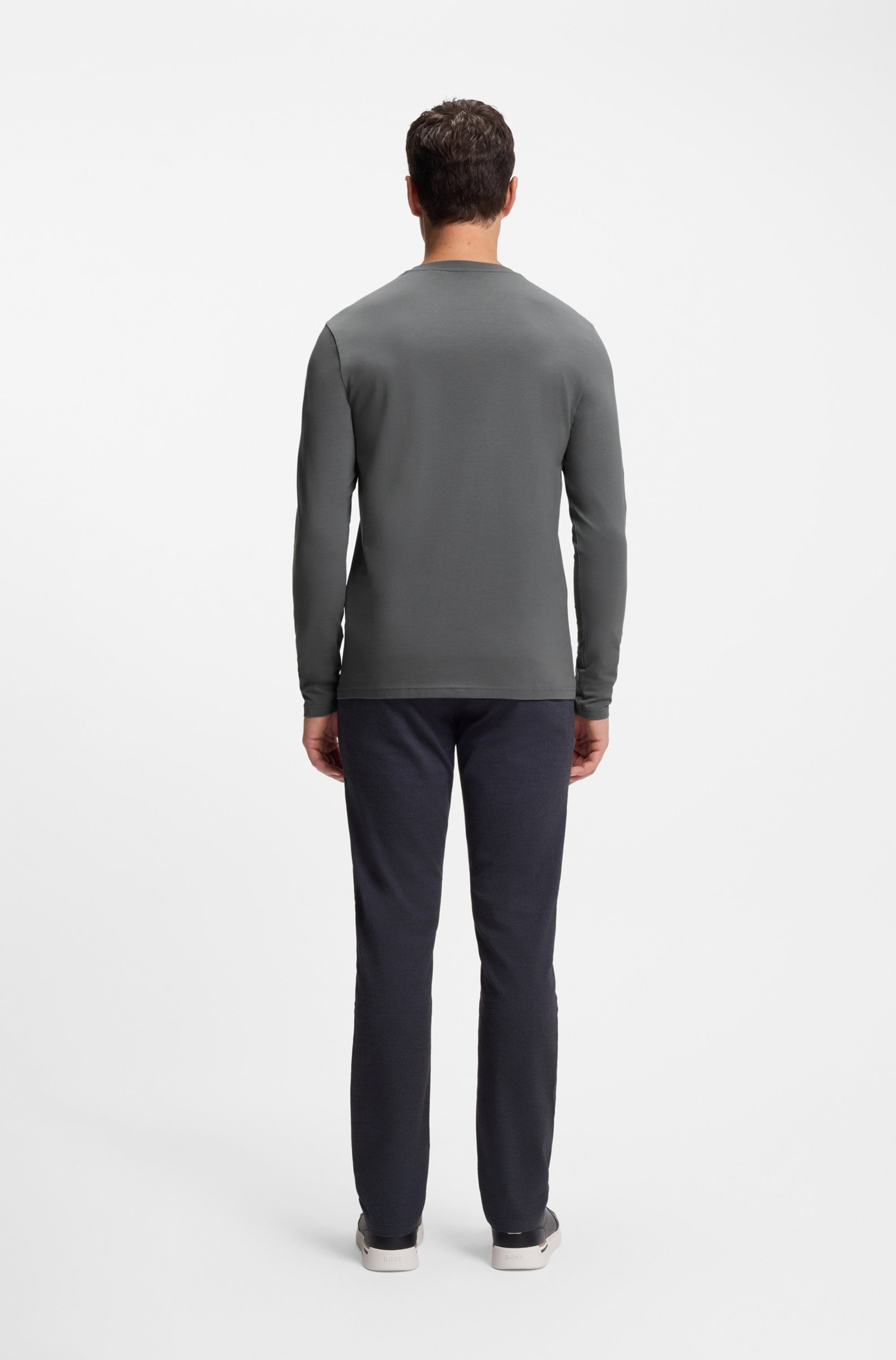 BOSS ORANGE Langarmshirt »TChark«, mit Logo-Schriftzug