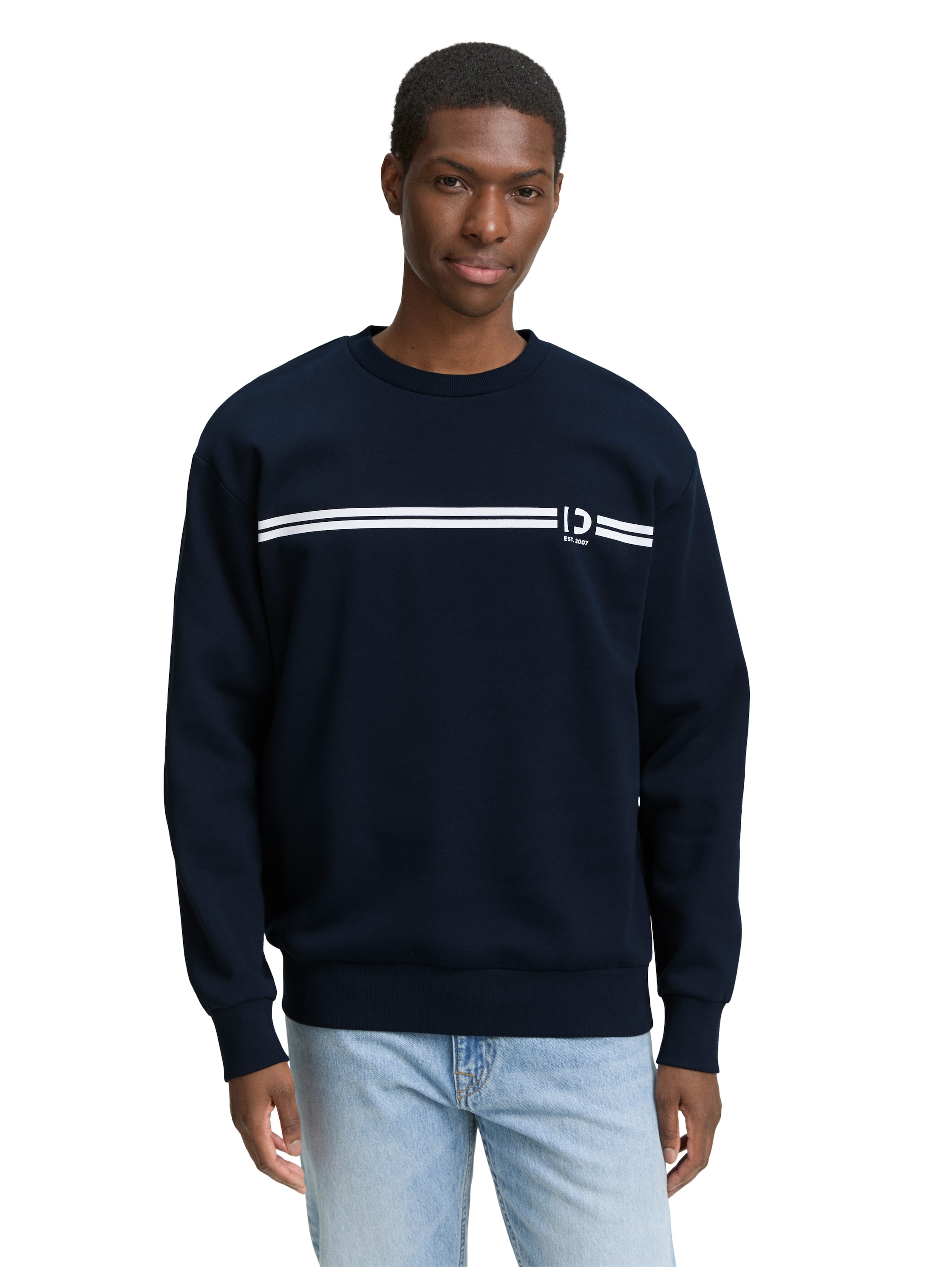 TOM TAILOR Denim Sweatshirt, mit Logo-Print günstig online kaufen