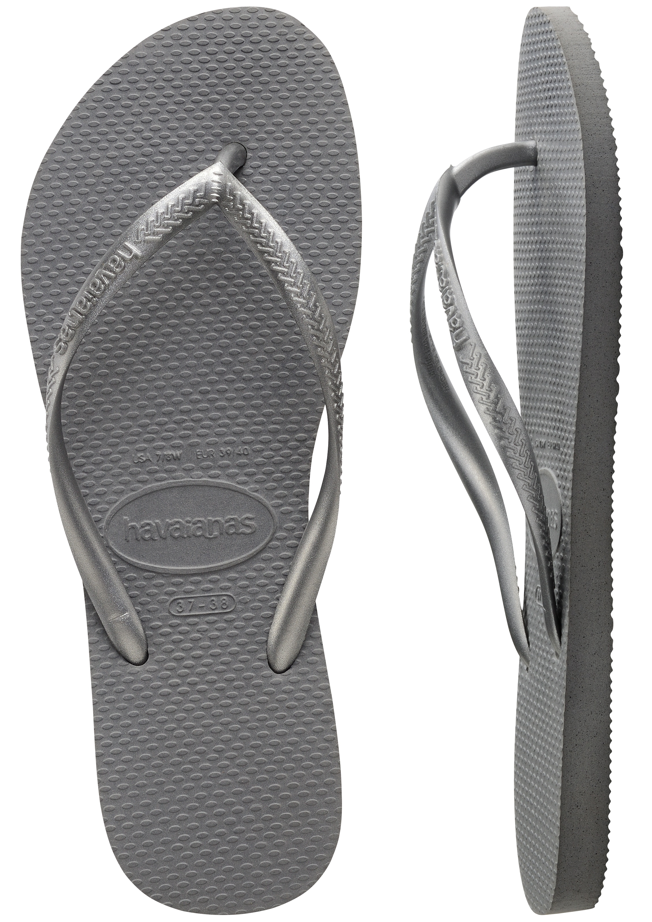 Havaianas Zehentrenner »Slim«, Sommerschuh, Schlappen, Poolsildes mit weichem Zehensteg