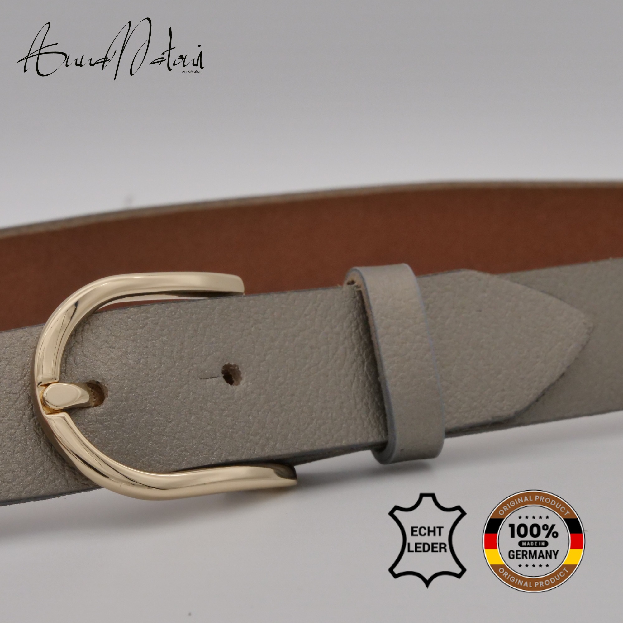 AnnaMatoni Ledergürtel "AnnaMatoni Damen Ledergürtel Basic Gürtel 3cm breit günstig online kaufen