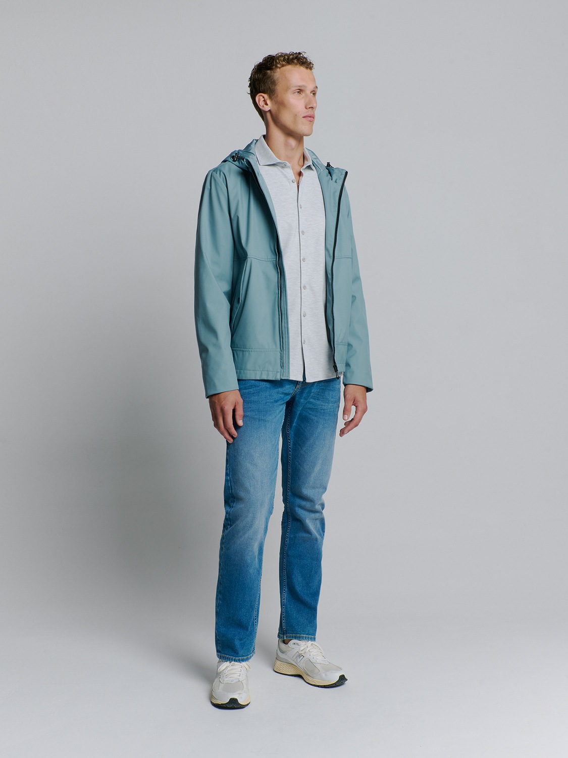 NO EXCESS Kurzjacke »No Excess Jacke mit Kapuze Jacket Mid Long Hooded«
