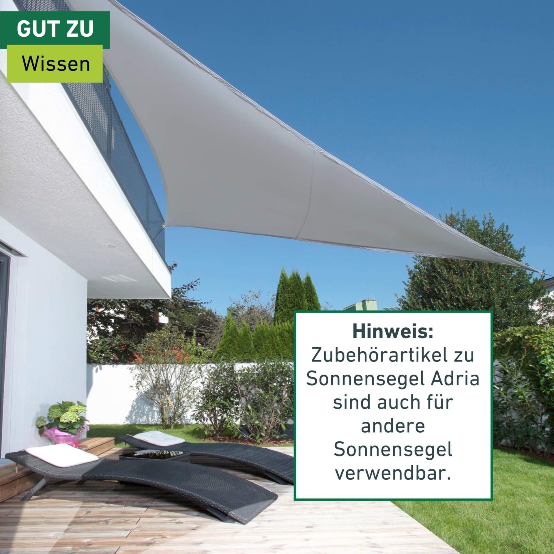 Windhager Seilspanngarnitur Seilzug-Set für Sonnensegel